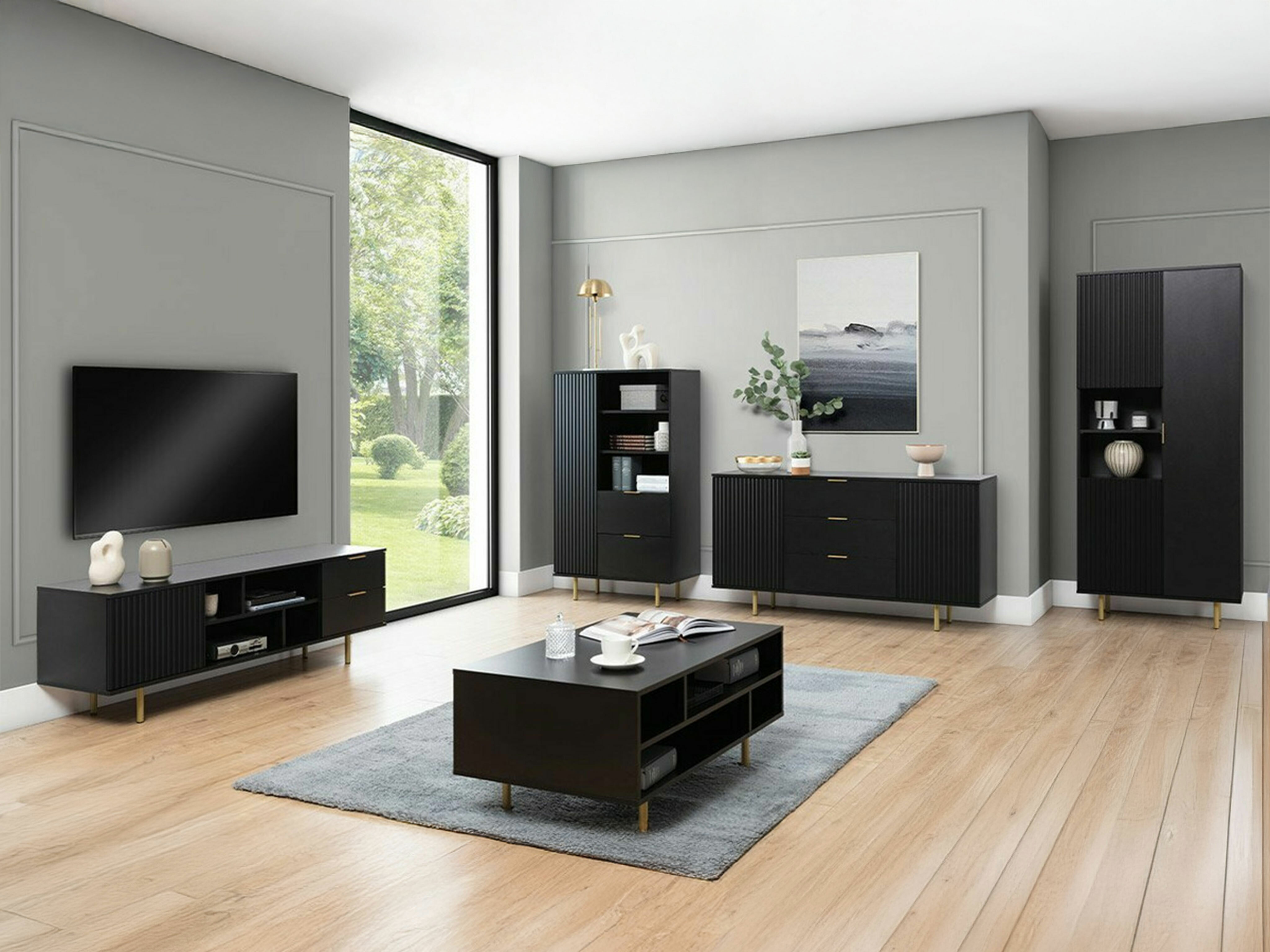Living room set Decus I (Black)