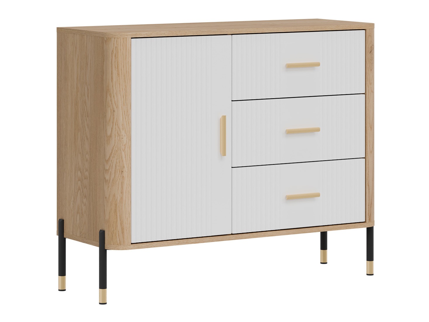 Chest of drawers Flosora 107 (White)