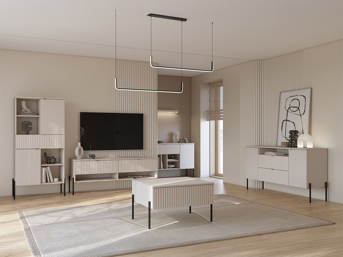 Bookcase Levtenu 111 (Cashmere)