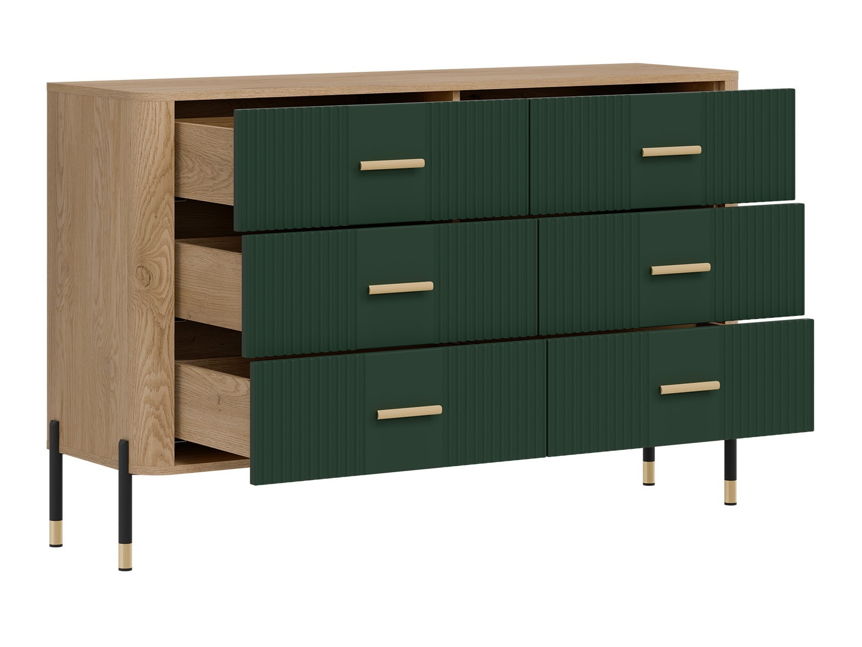 Chest of drawers Flosora 109 (Green)