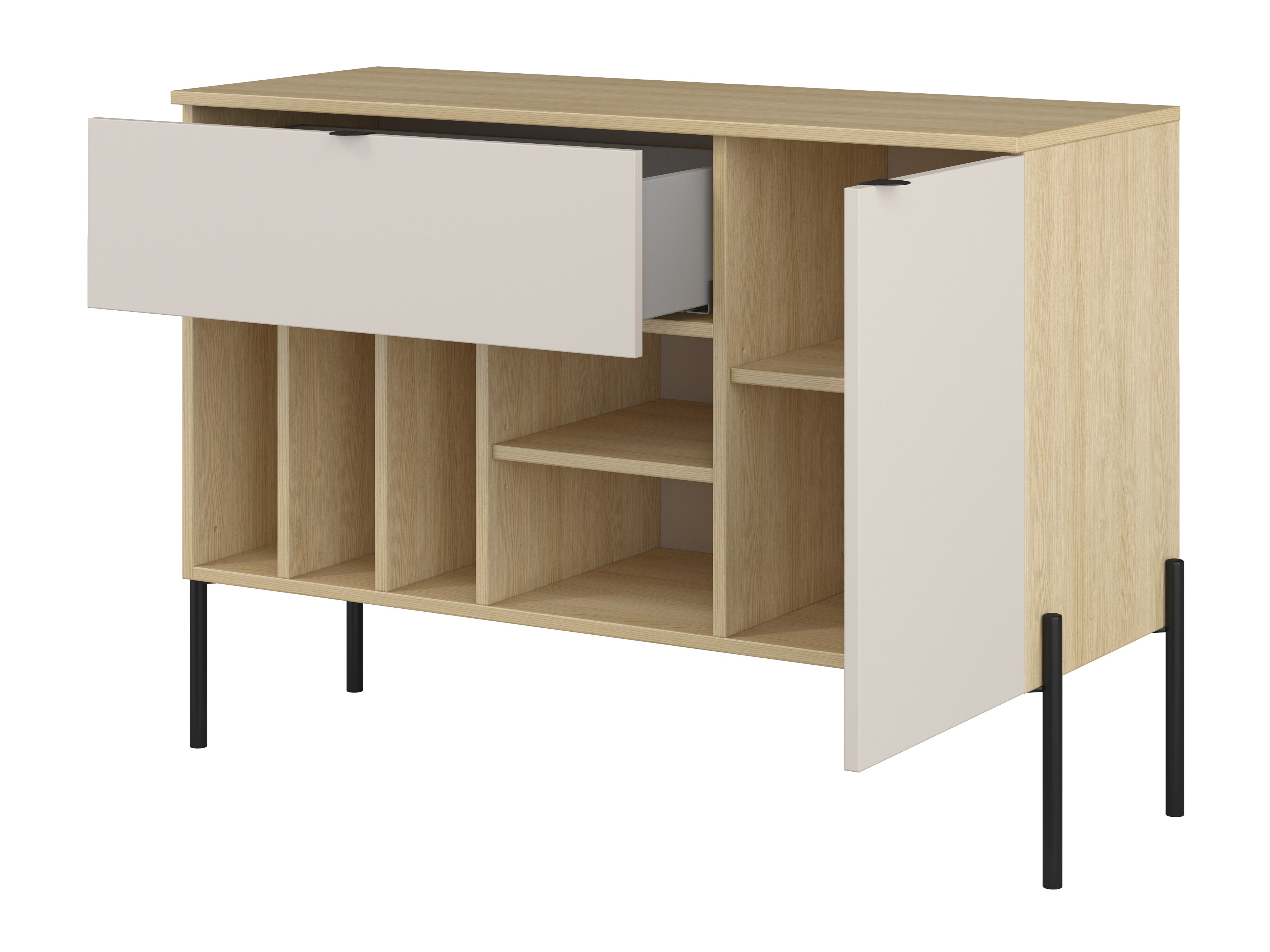 Chest of drawers Levtenu 112 (Oak + Cashmere)