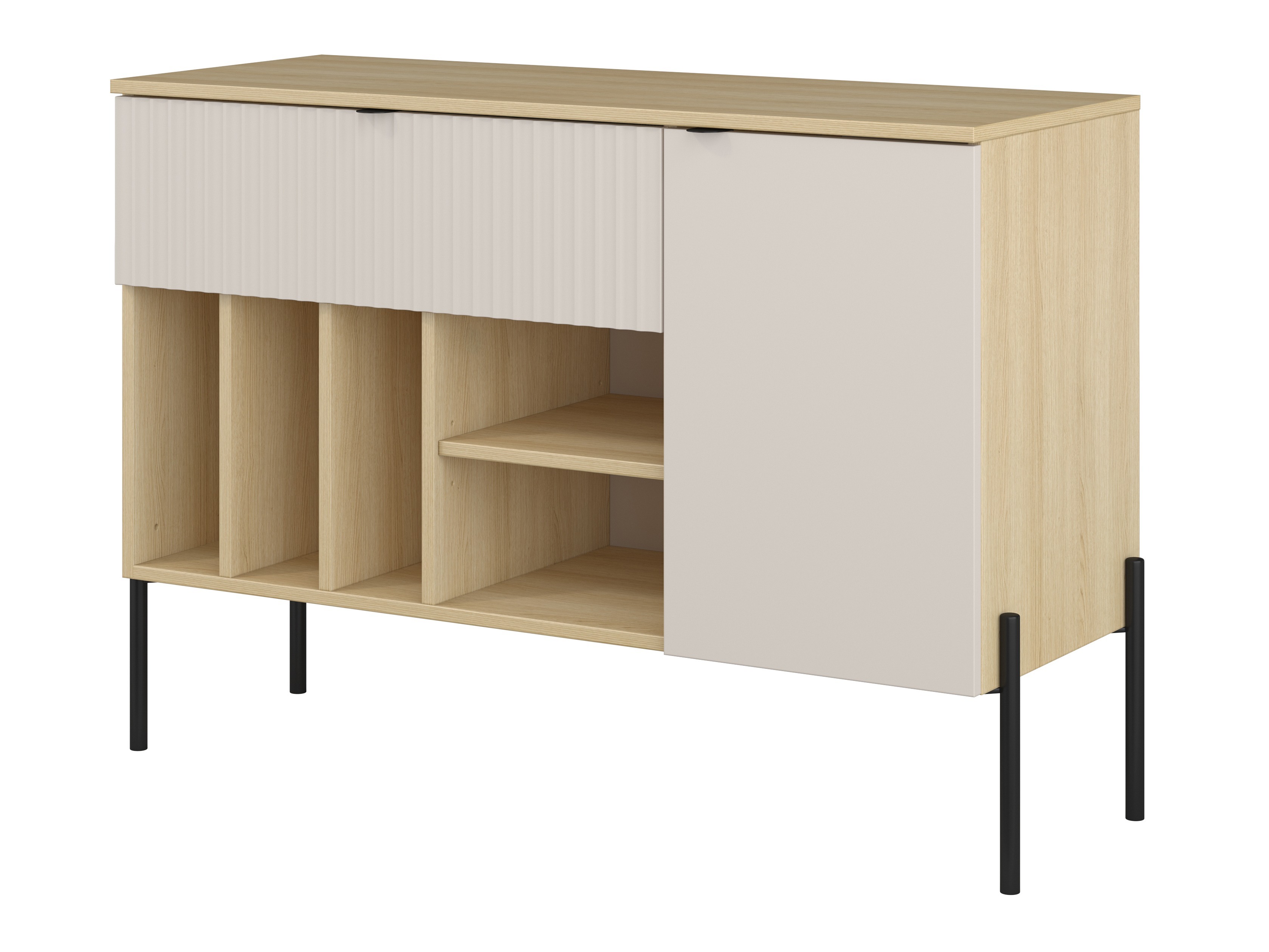 Chest of drawers Levtenu 113 (Oak + Cashmere)
