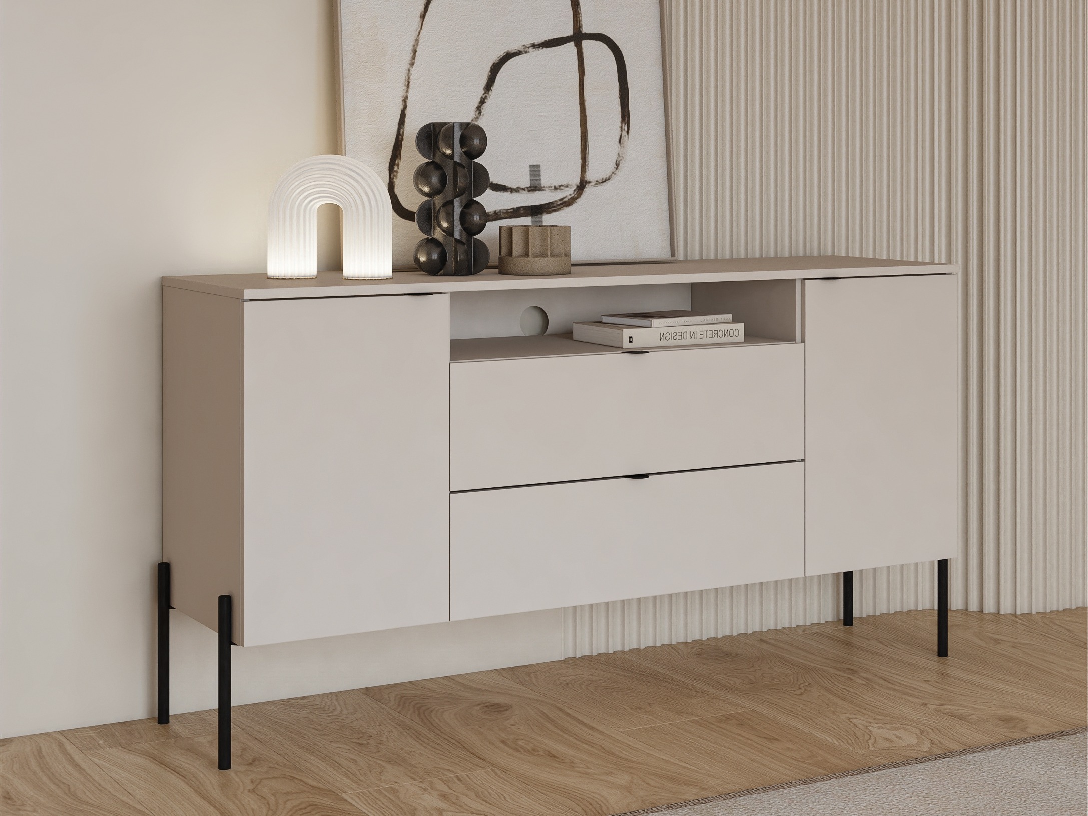 Chest of drawers Levtenu 114 (Cashmere)