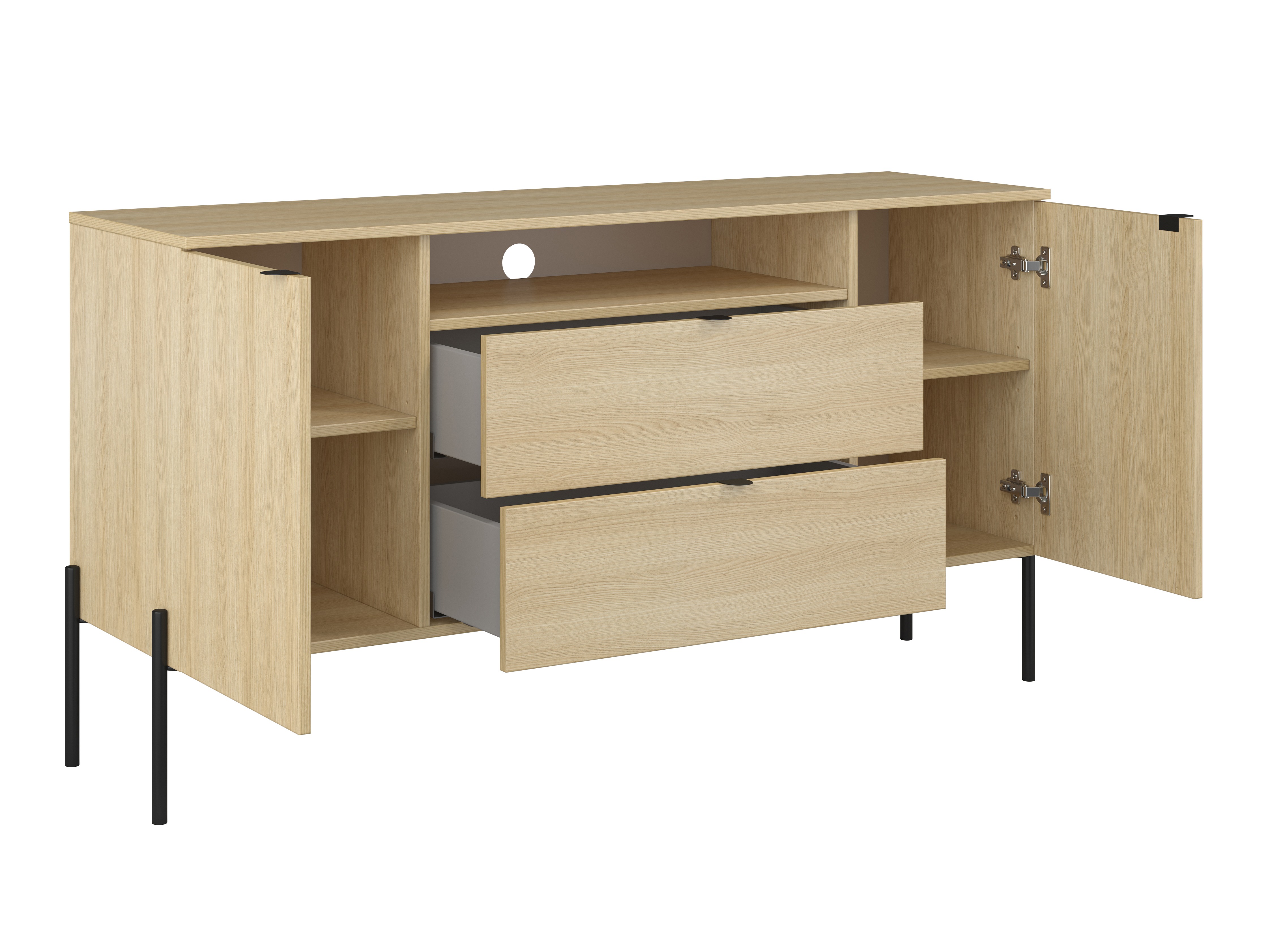 Chest of drawers Levtenu 114 (Oak)