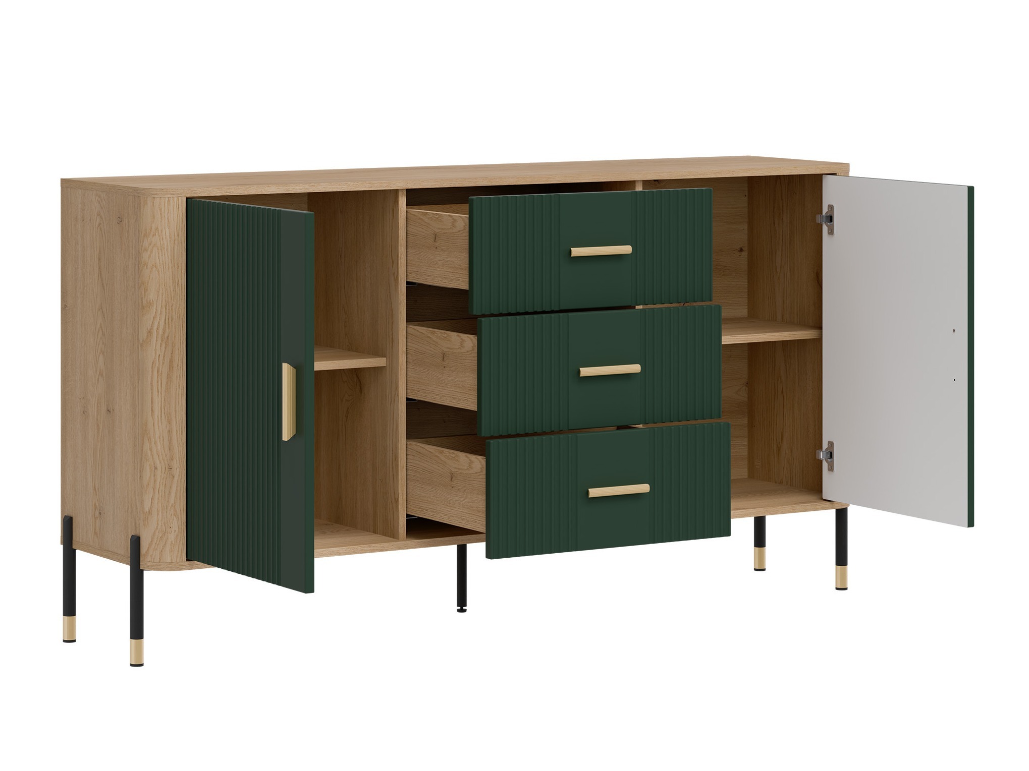 Chest of drawers Flosora 113 (Green)