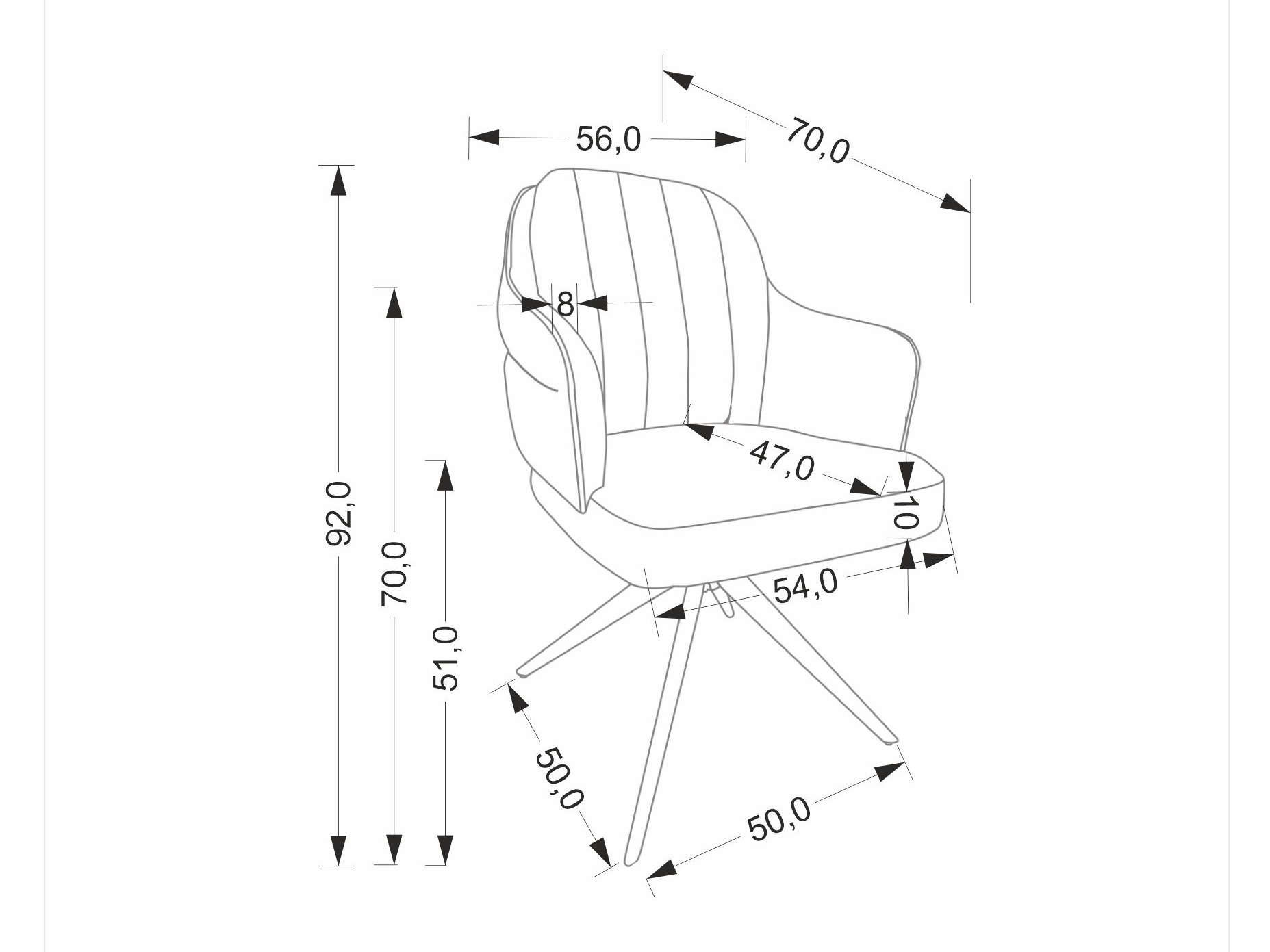 Chair Houston 2019 (Cinnamon)