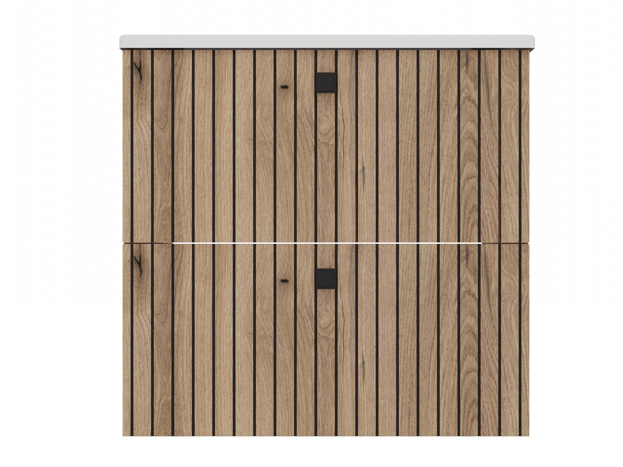 Wall-mounted bathroom cabinet for washbasin Mandeville 314 (Oak)