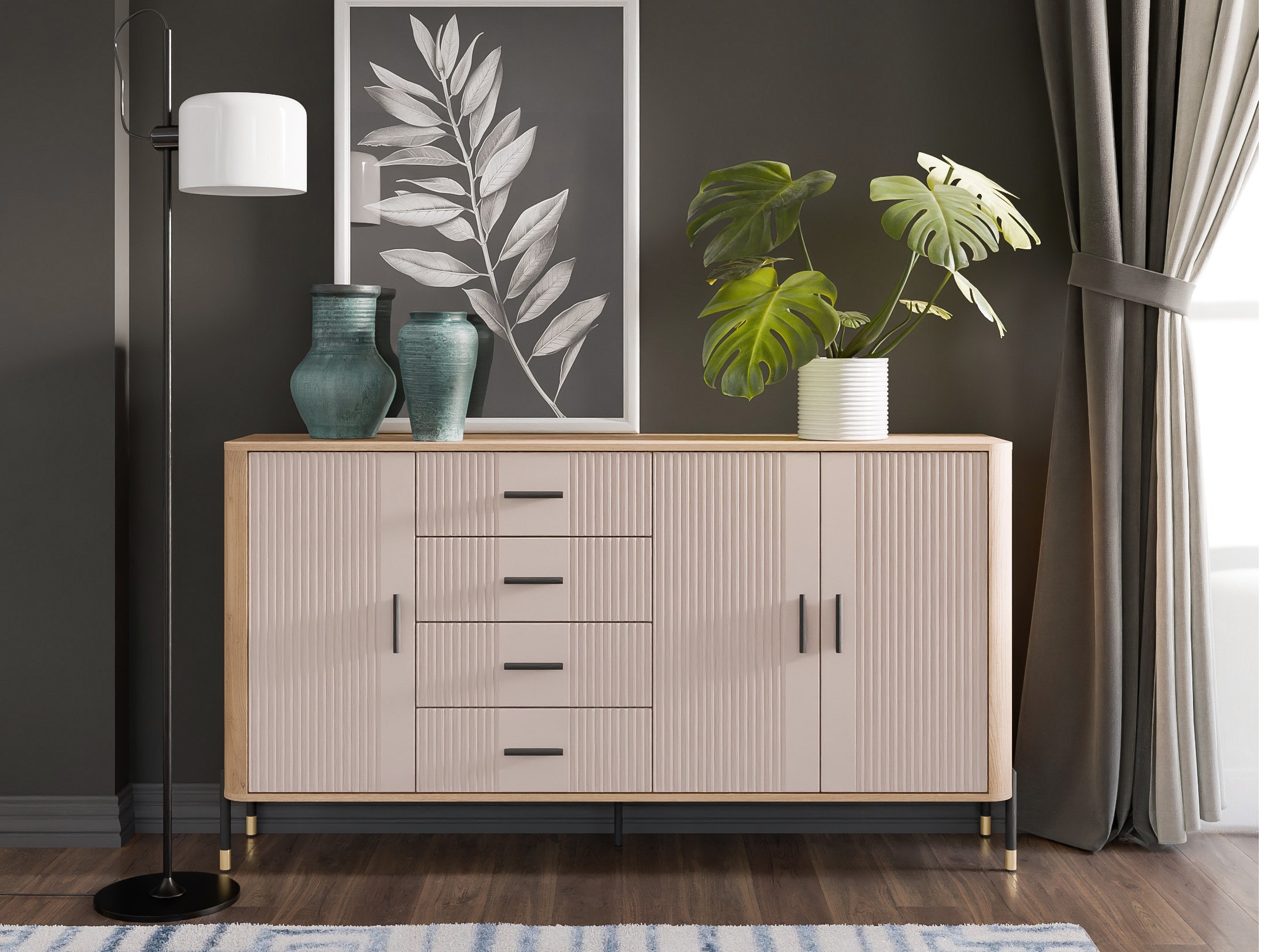 Chest of drawers Flosora 121 (Cashmere)