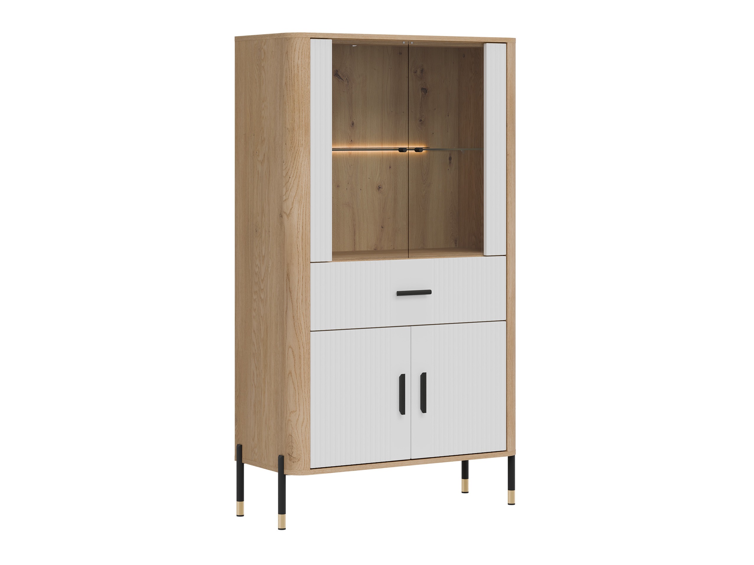 Bookcase Flosora 125 (White)