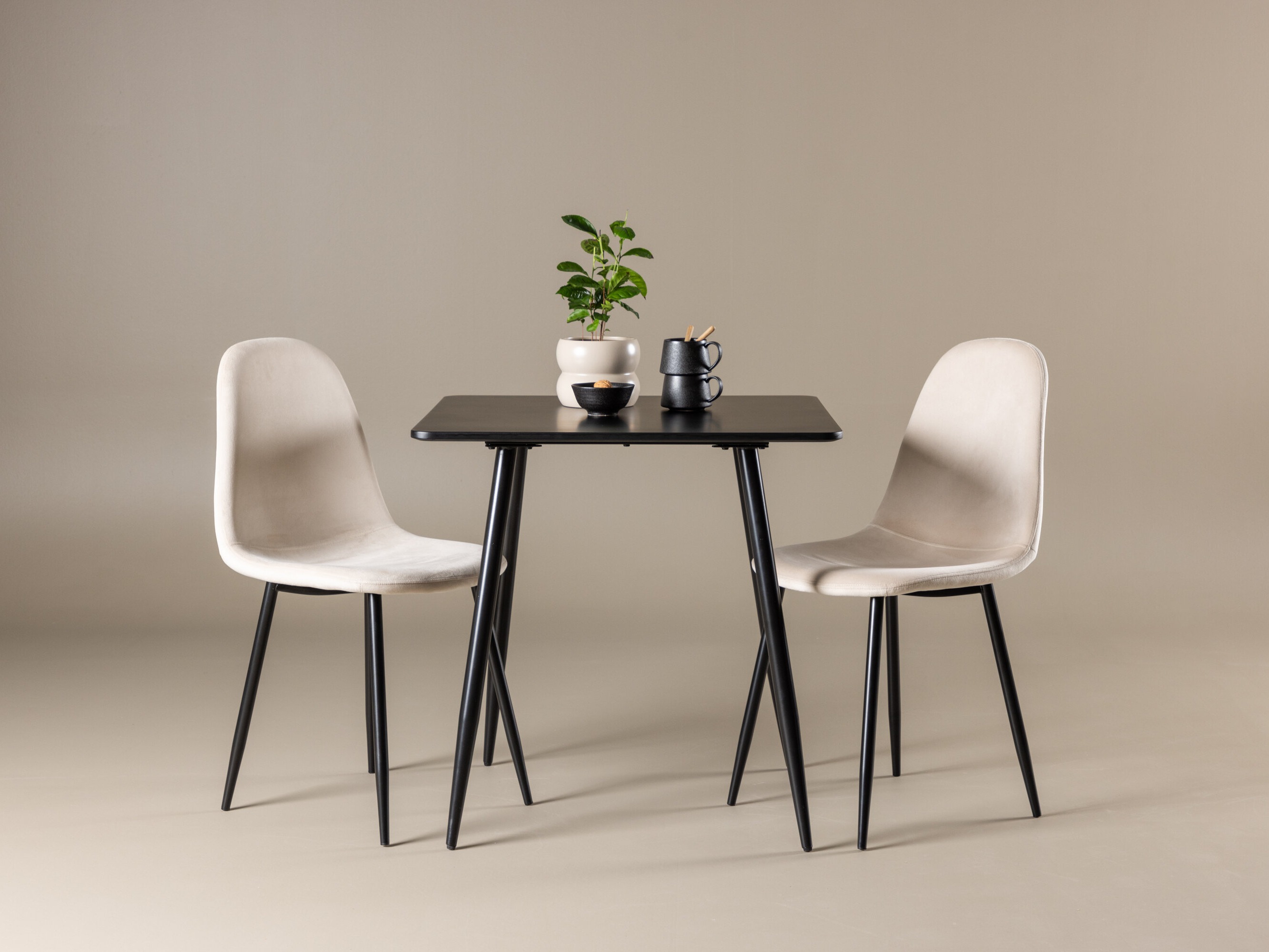 Dining set Dallas 4909 (Beige + Black)