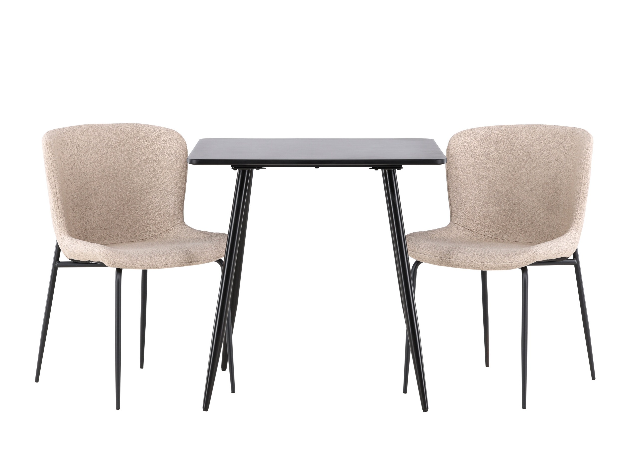 Dining set Dallas 4910 (Black + Beige)