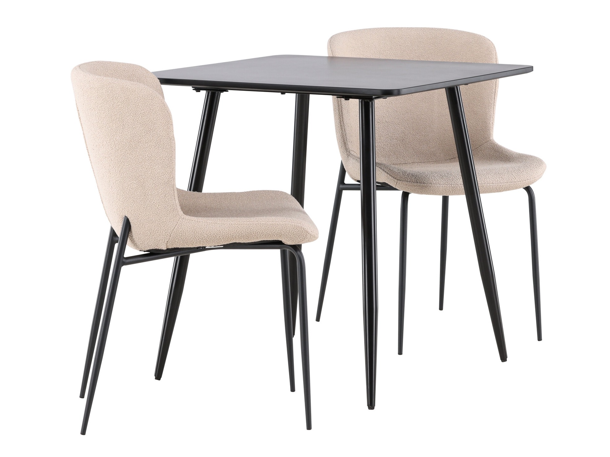 Dining set Dallas 4910 (Black + Beige)