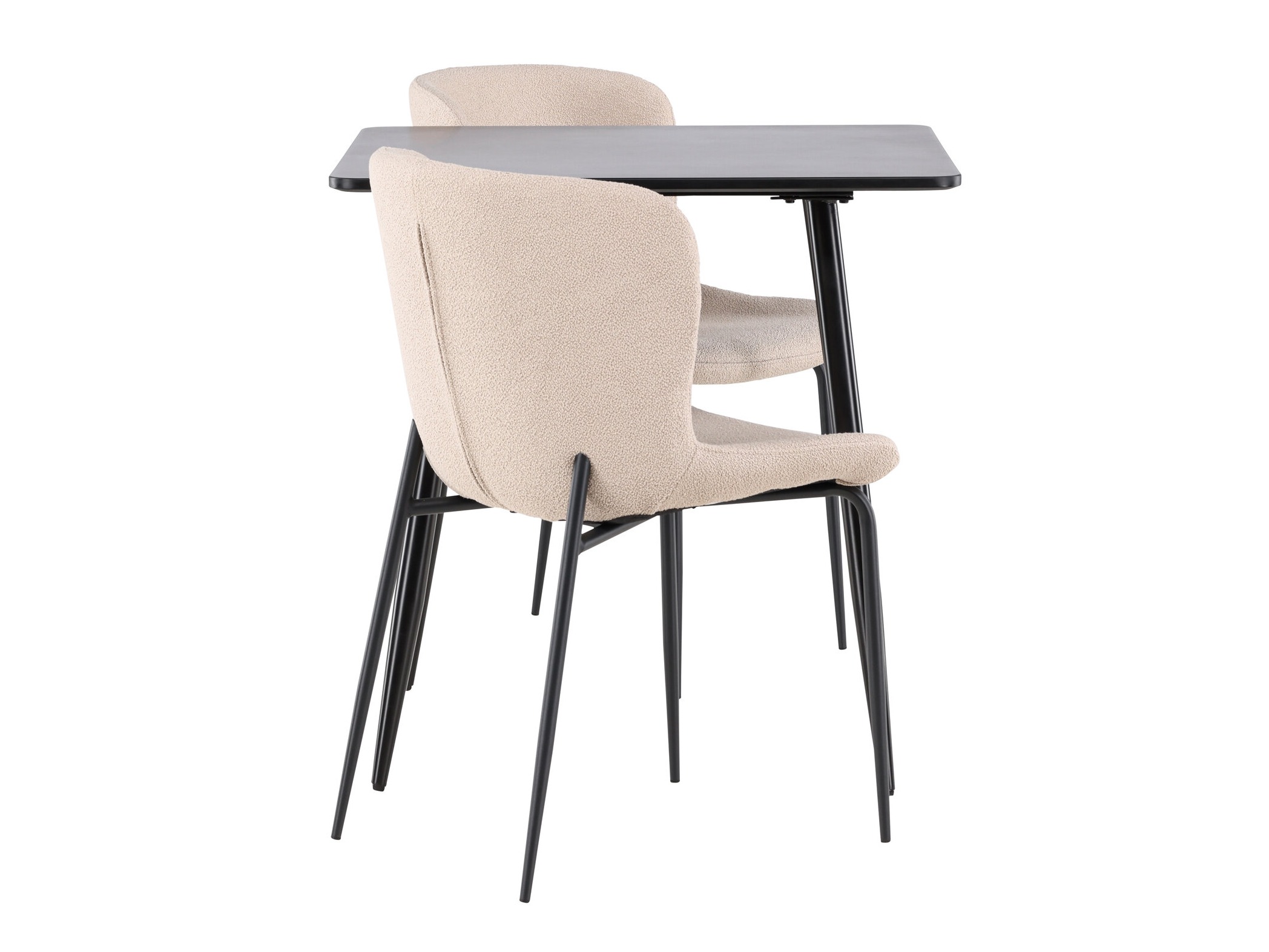 Dining set Dallas 4910 (Black + Beige)