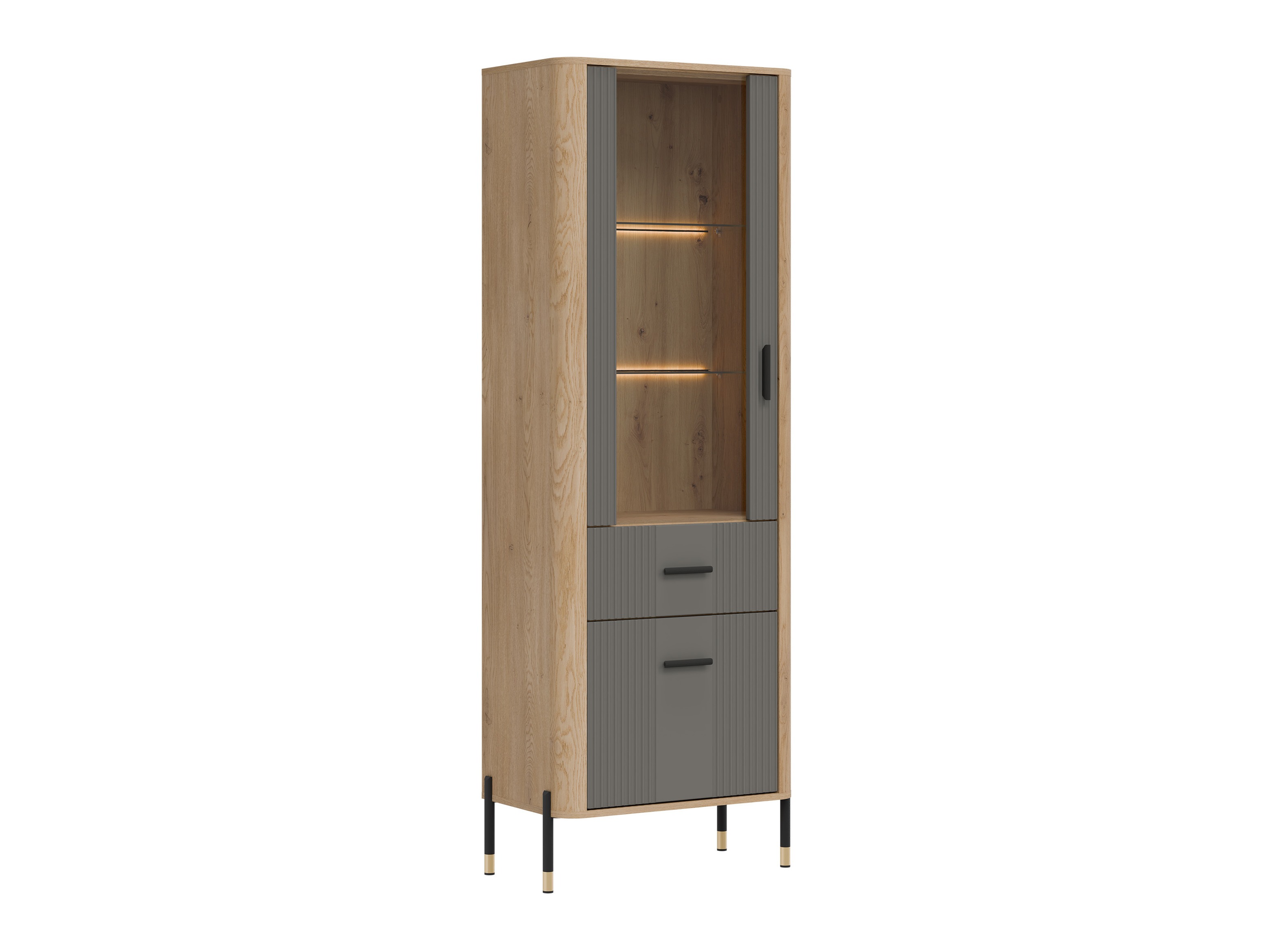Bookcase Flosora 127 (Grey)