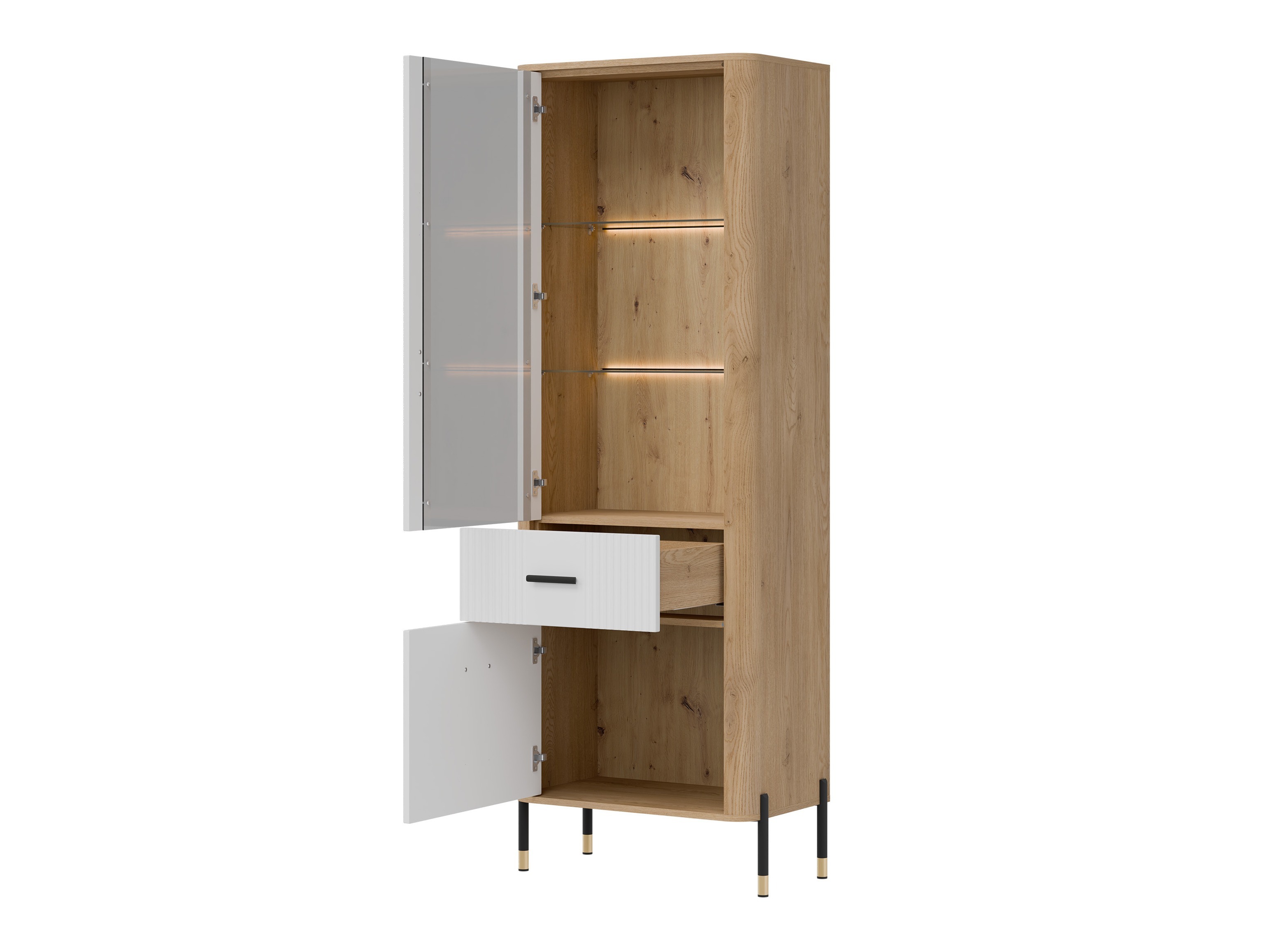 Bookcase Flosora 127 (White)
