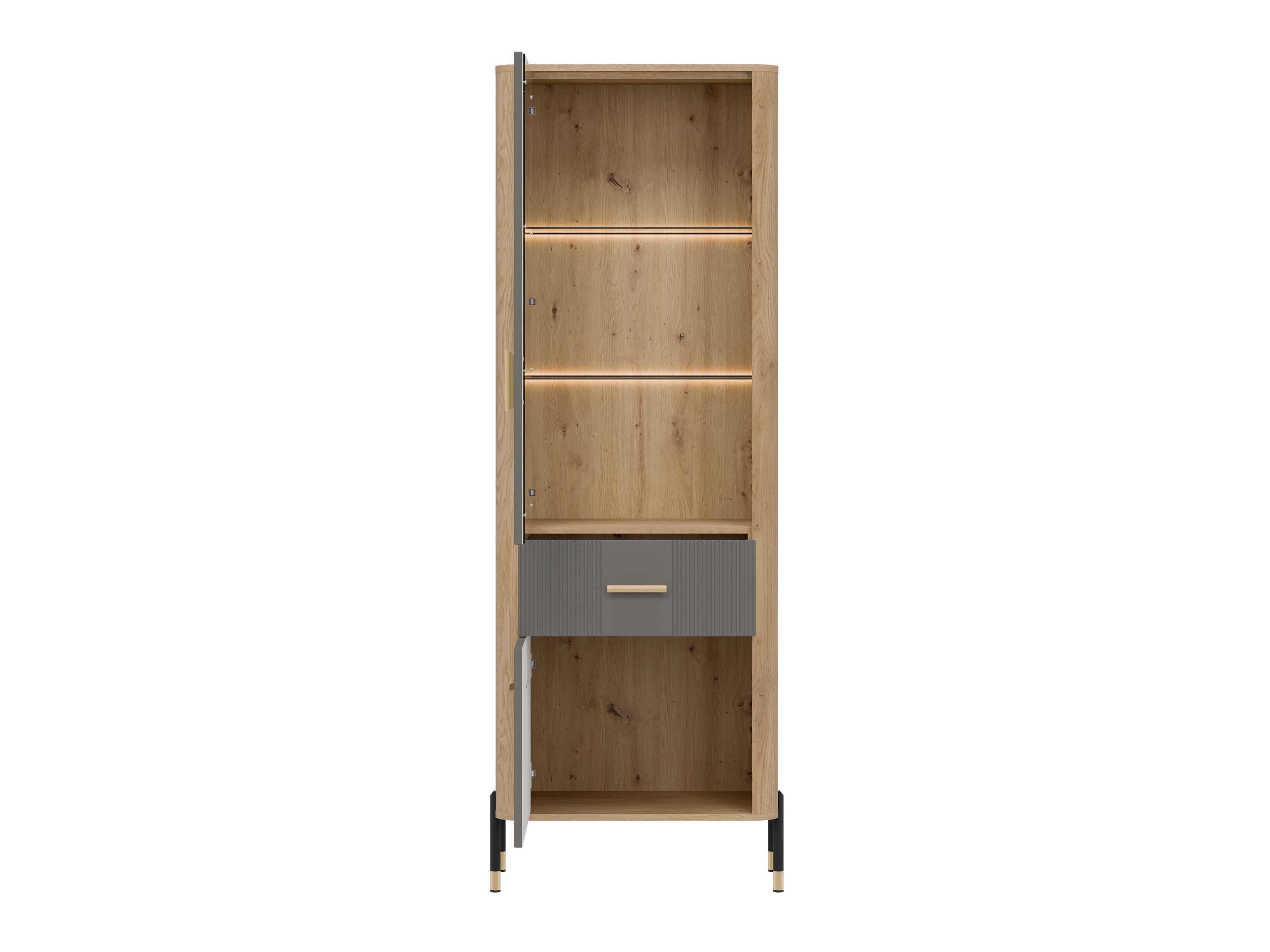 Bookcase Flosora 127 (Grey)