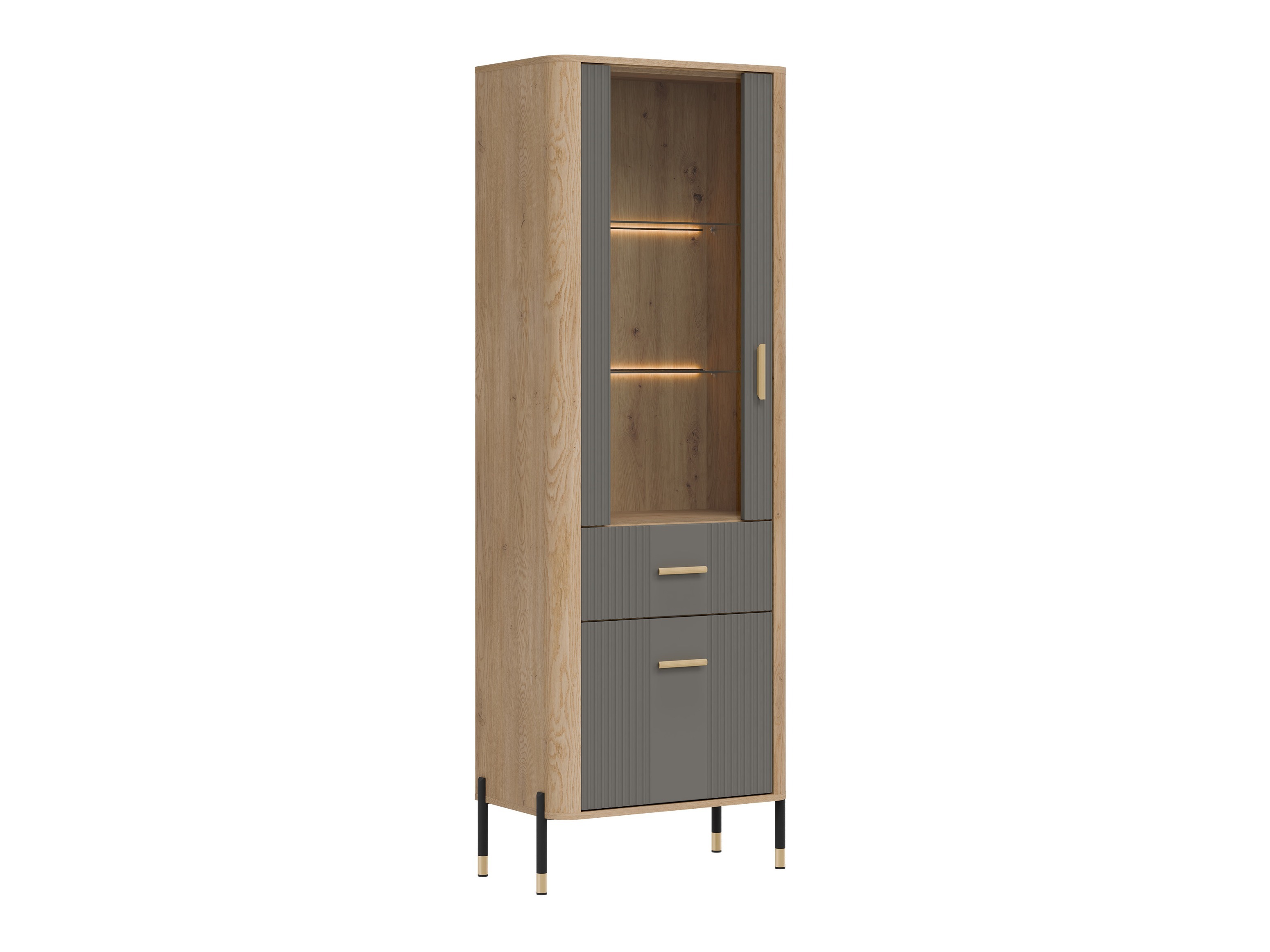 Bookcase Flosora 127 (Grey)