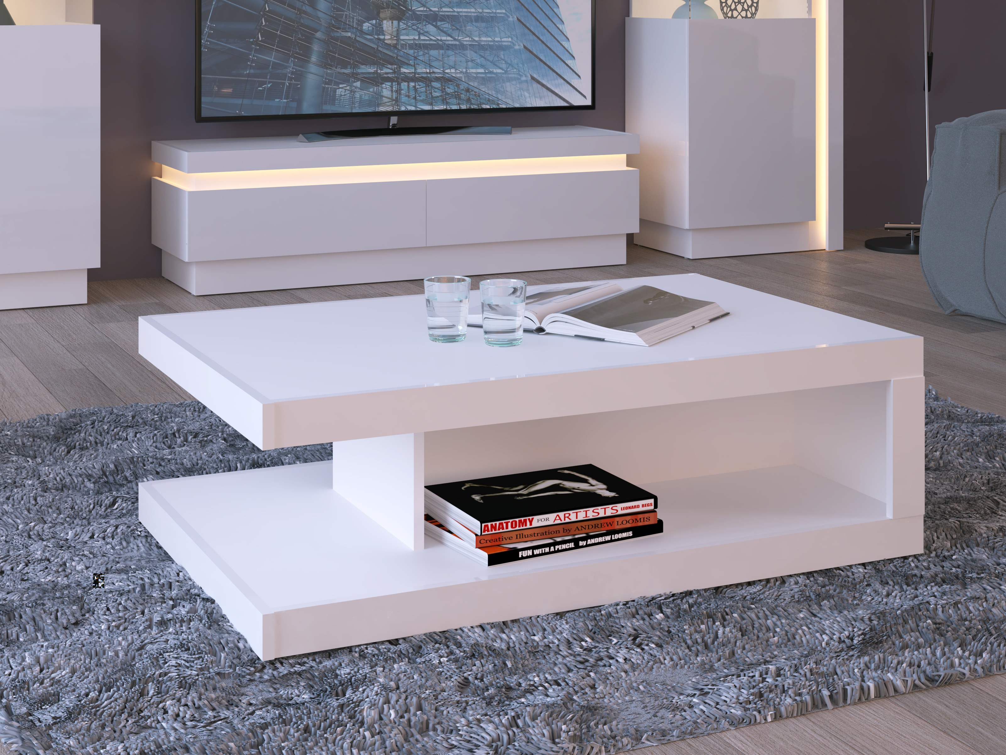 Coffee table Feldeli 105 (White)