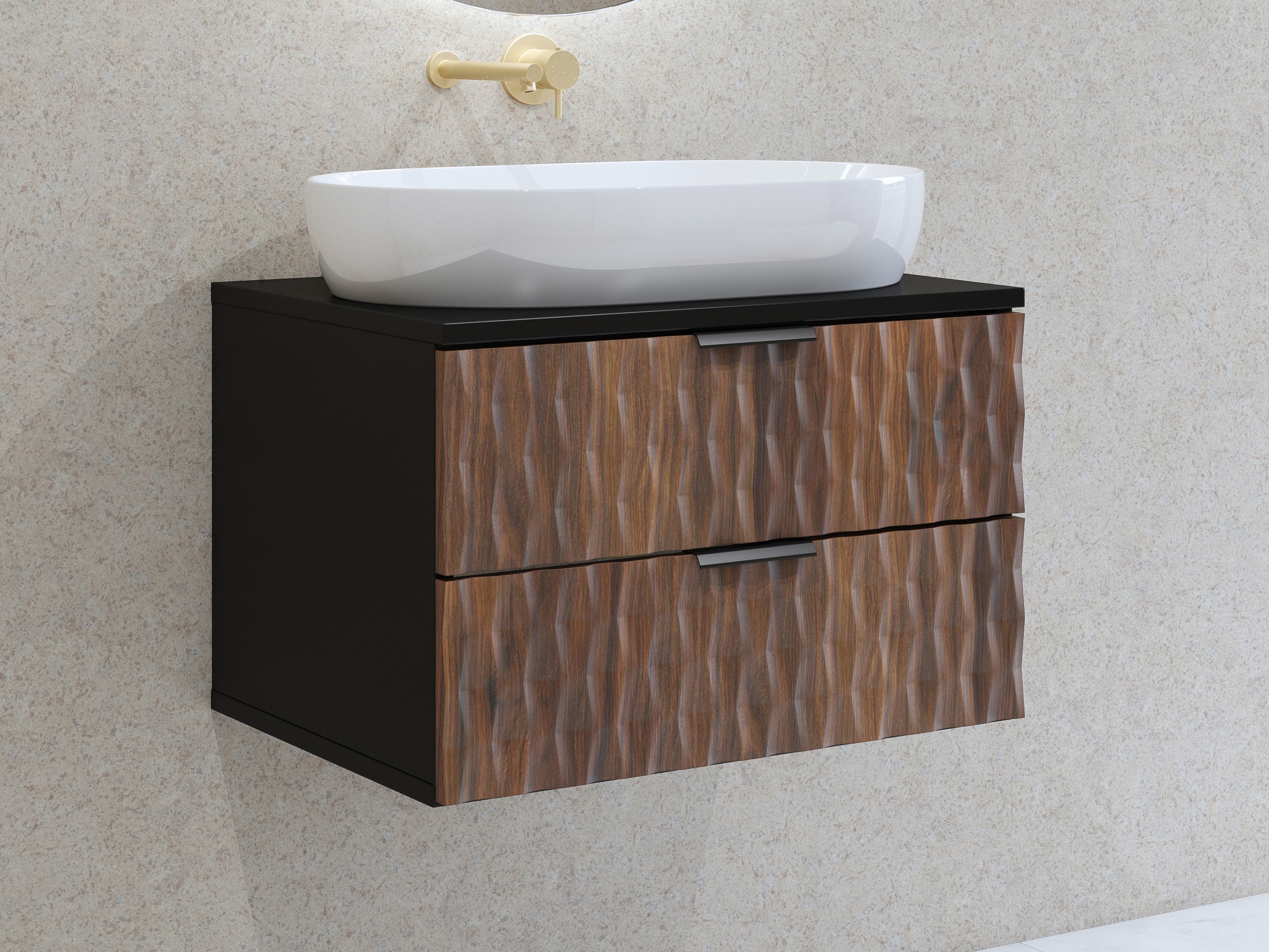 Wall-mounted bathroom cabinet for washbasin Elitese 102