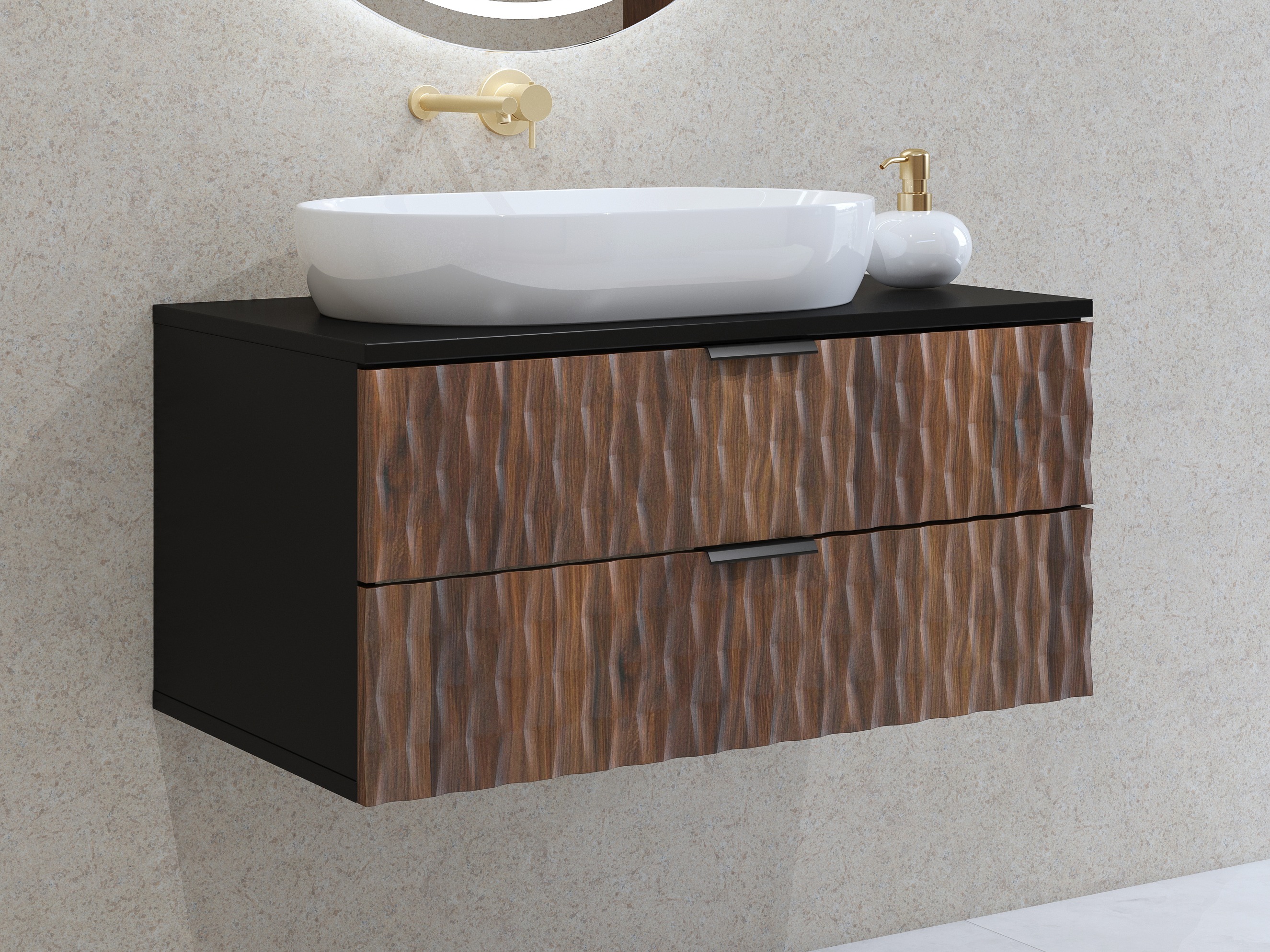 Wall-mounted bathroom cabinet for washbasin Elitese 103