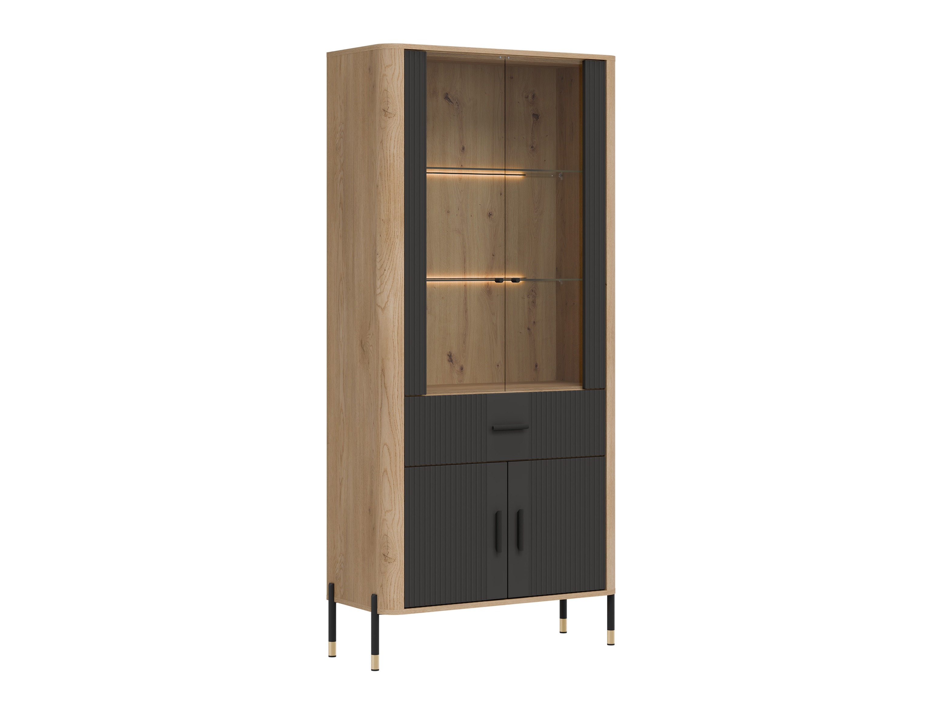 Bookcase Flosora 129 (Anthracite)