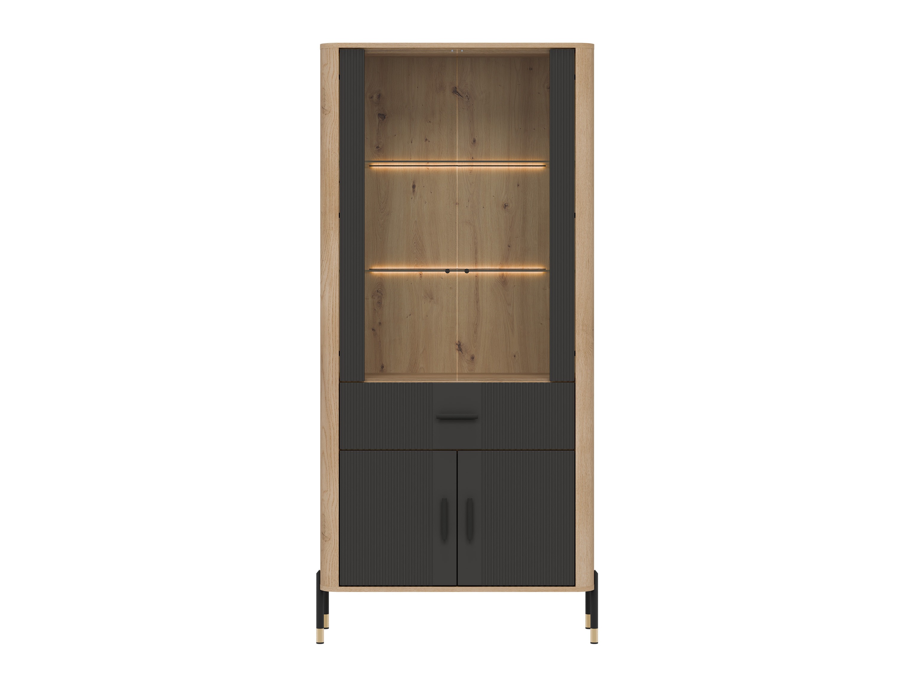 Bookcase Flosora 129 (Anthracite)