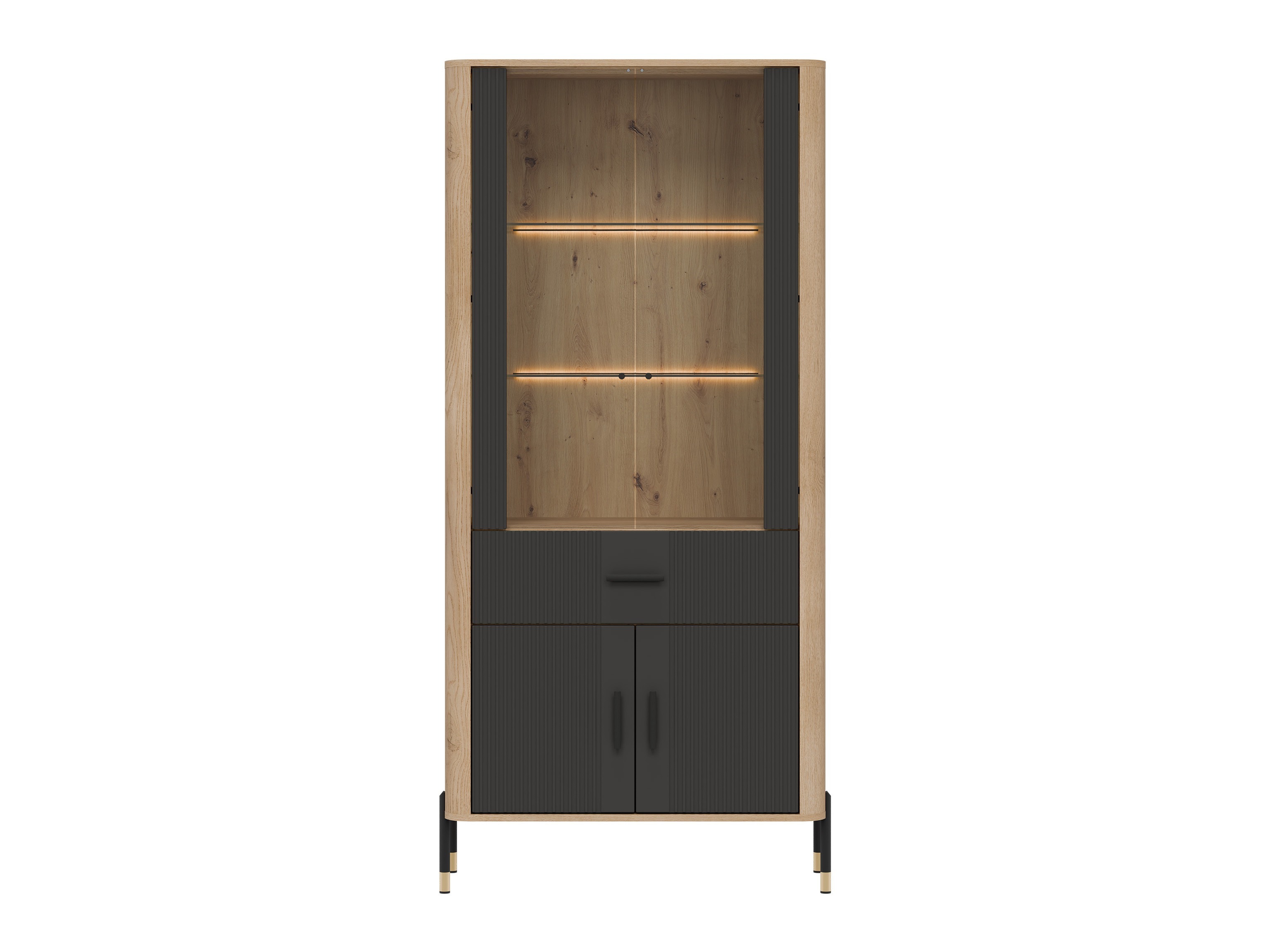 Bookcase Flosora 129 (Anthracite)