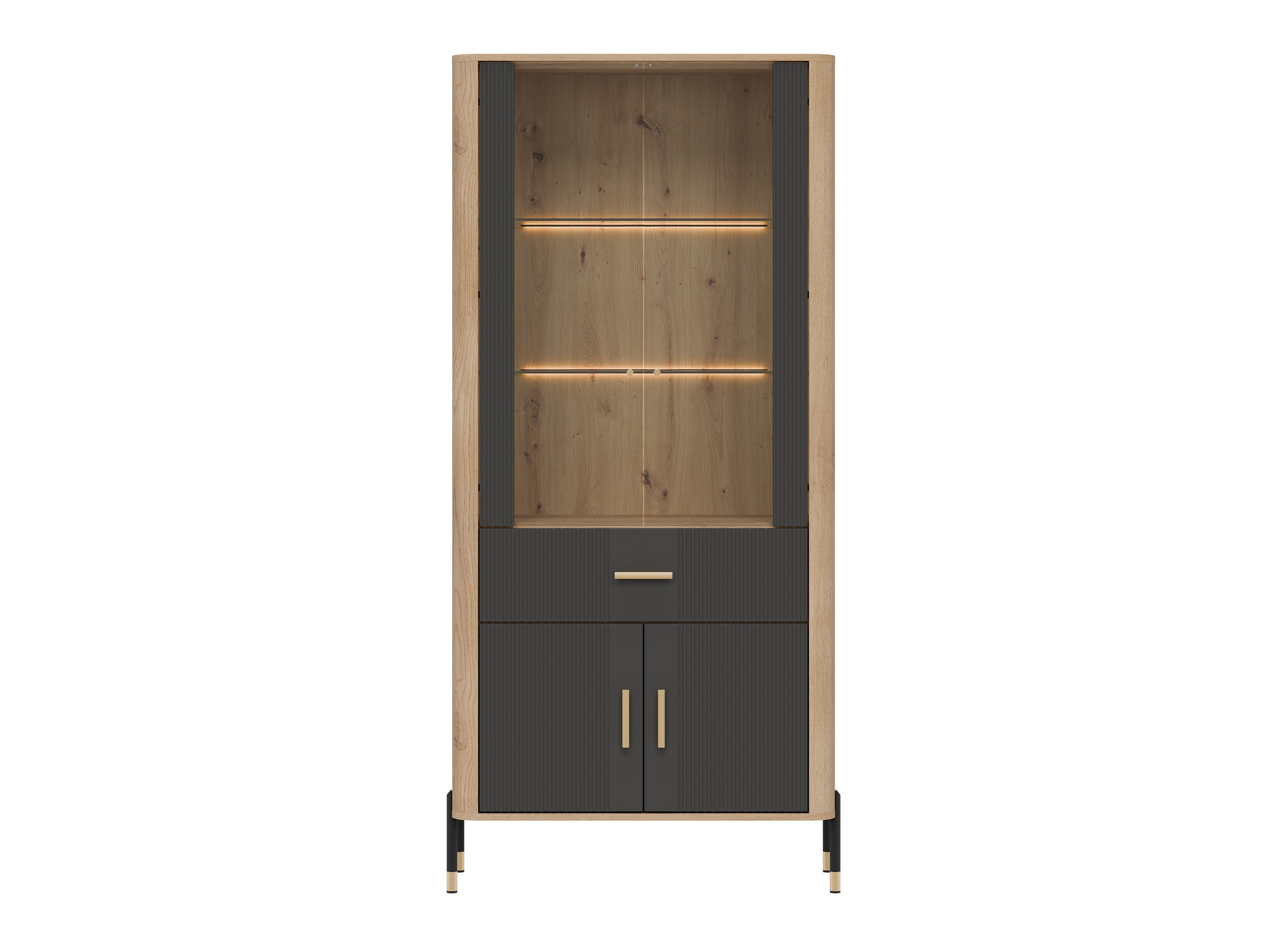 Bookcase Flosora 129 (Anthracite)