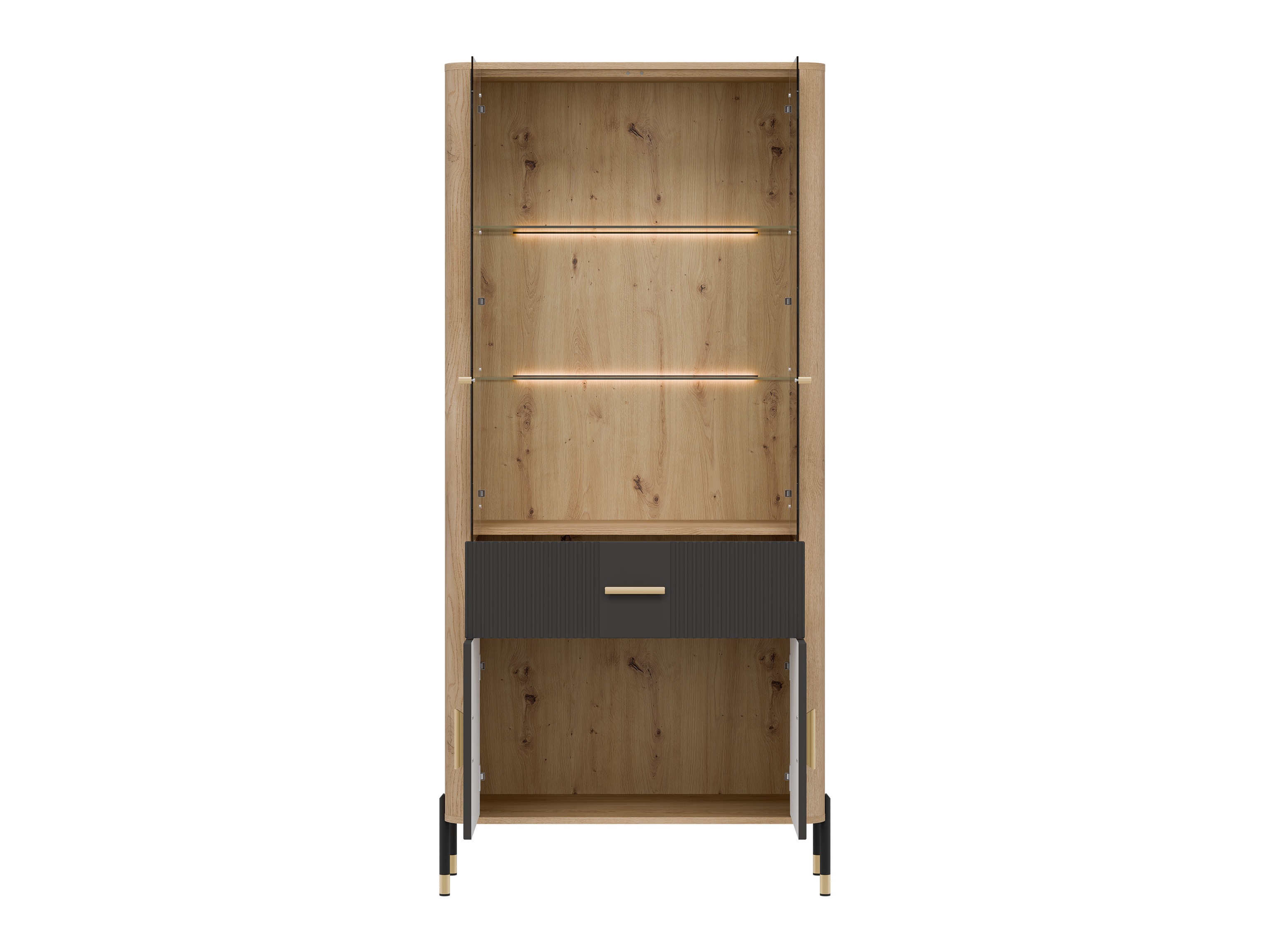 Bookcase Flosora 129 (Anthracite)