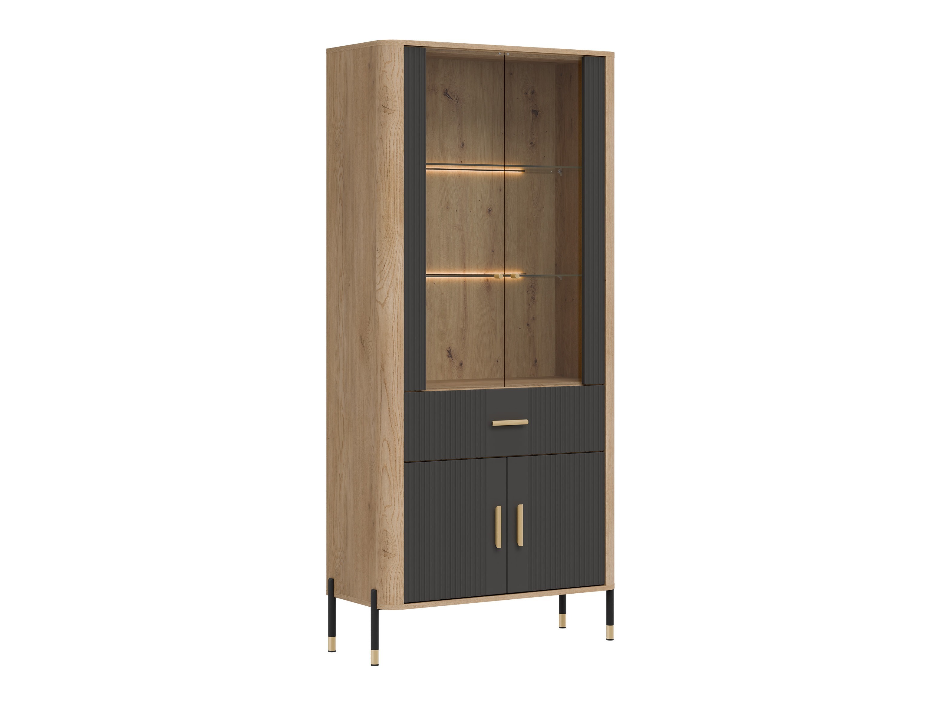 Bookcase Flosora 129 (Anthracite)