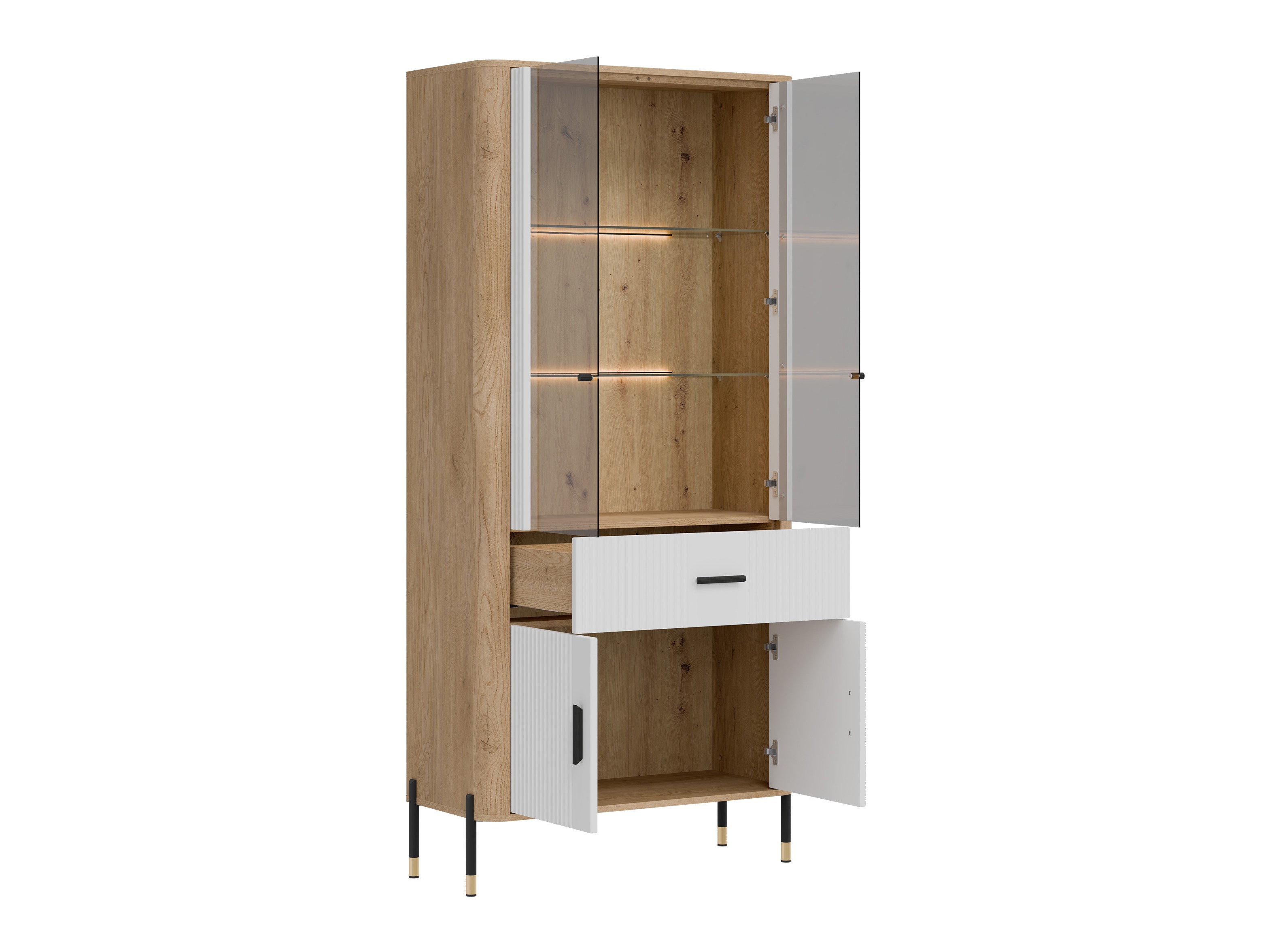 Bookcase Flosora 129 (White)