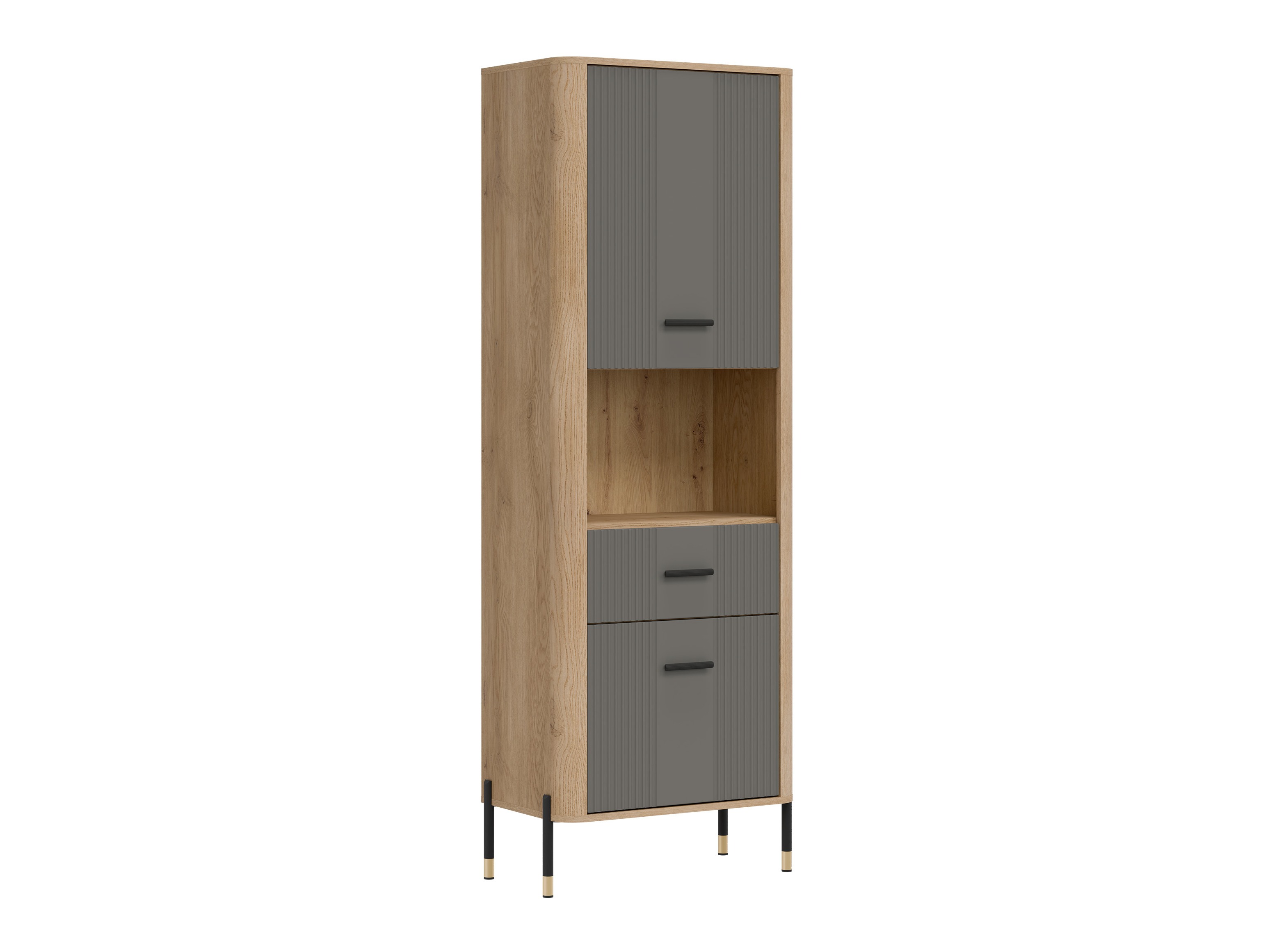 Bookcase Flosora 131 (Grey)