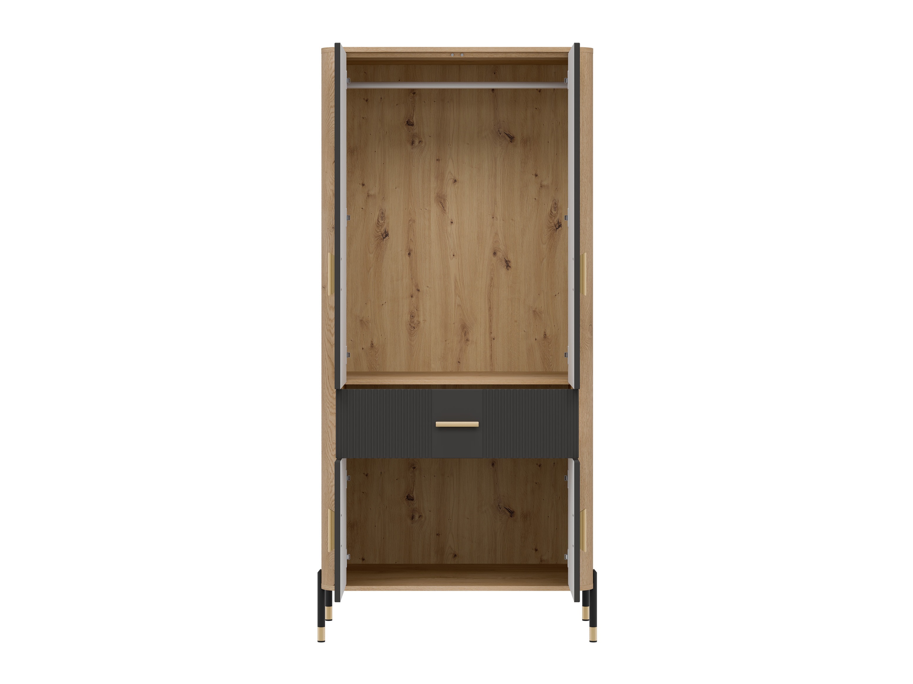 Wardrobe Flosora 133 (Anthracite)