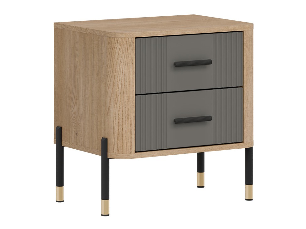 Bedside table Flosora 140 (Grey)