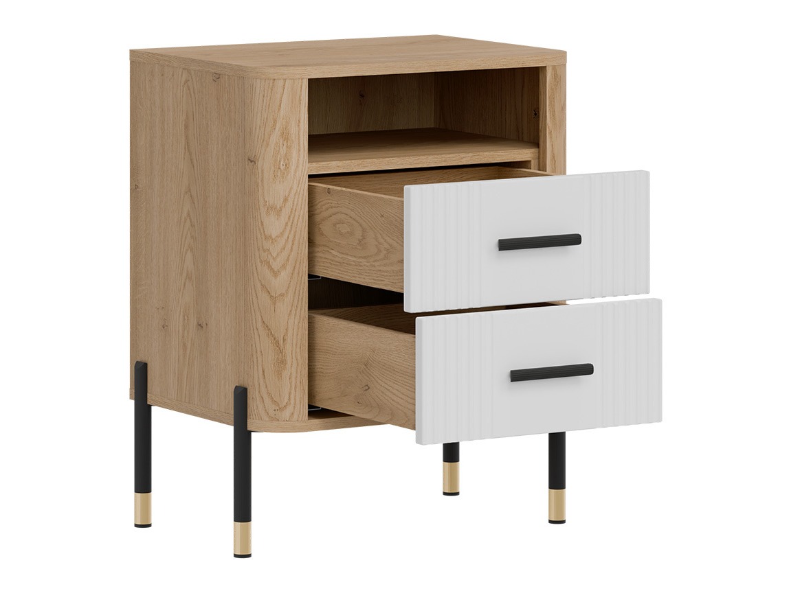Bedside table Flosora 142 (White)
