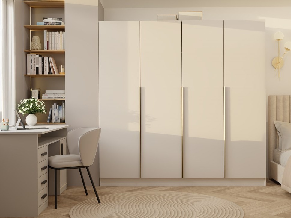 Wardrobe Mandeville 370 (Cashmere + Golden)