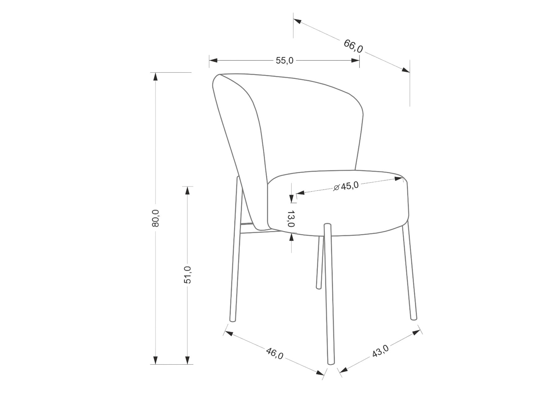Chair Houston 2034 (Grey)