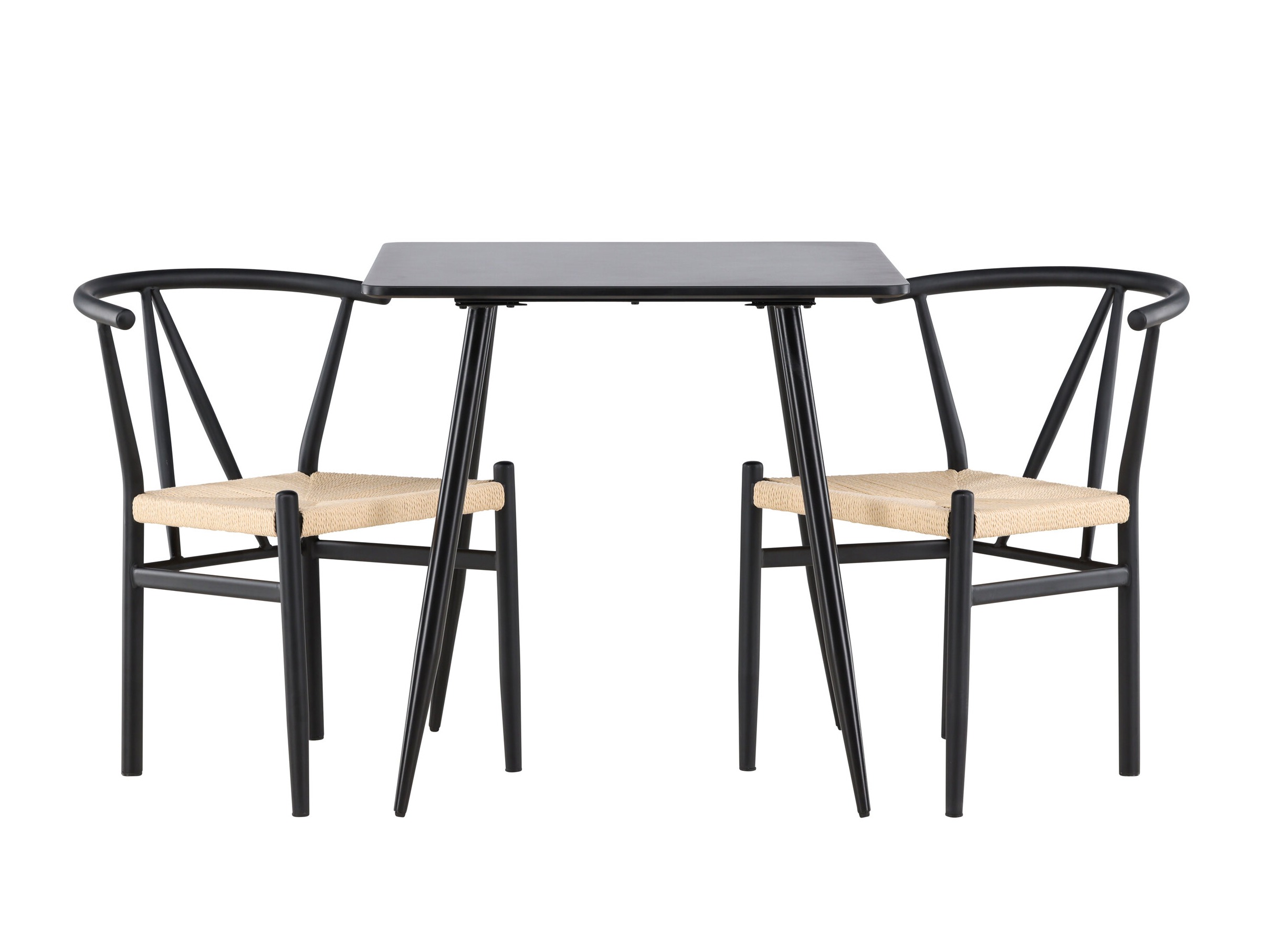 Dining set Dallas 4920 (Black + Light brown)