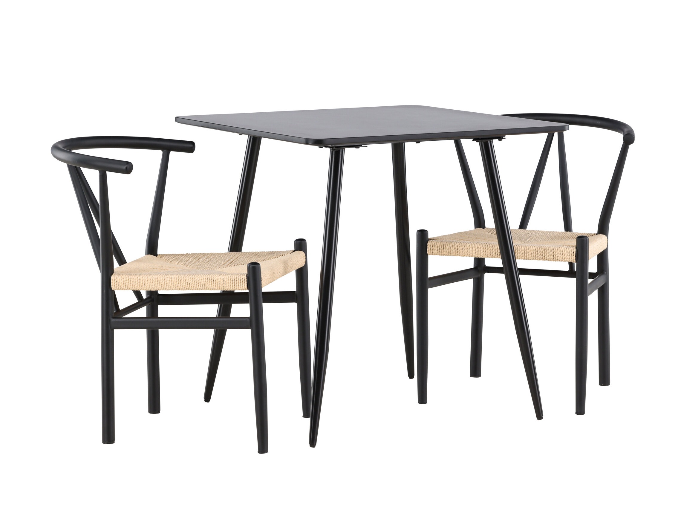 Dining set Dallas 4920 (Black + Light brown)