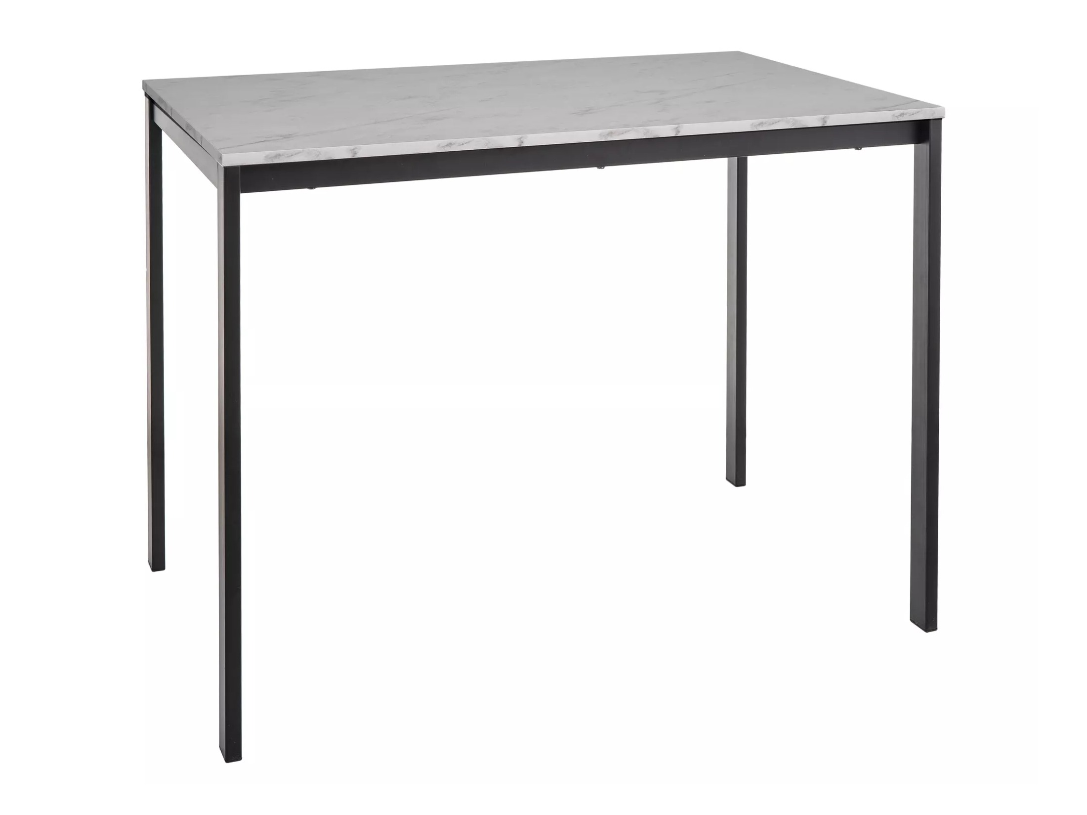 Table Detroit 861 (White marble + Black)