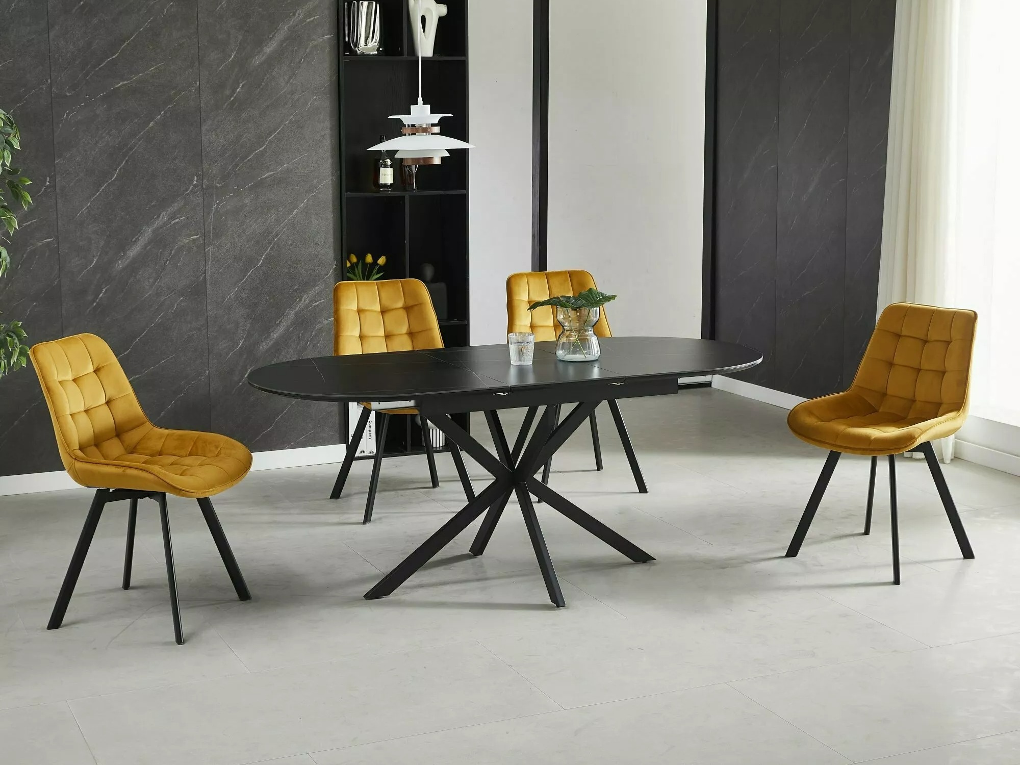 Table Detroit 862 (Black marble)