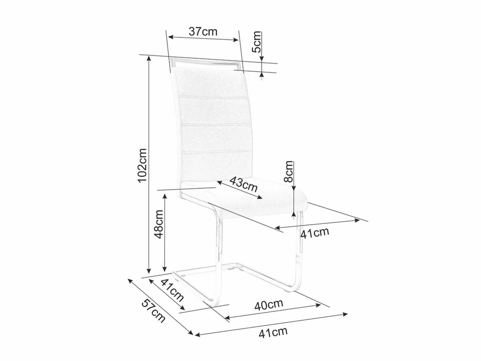 Chair Detroit 881 (Black)