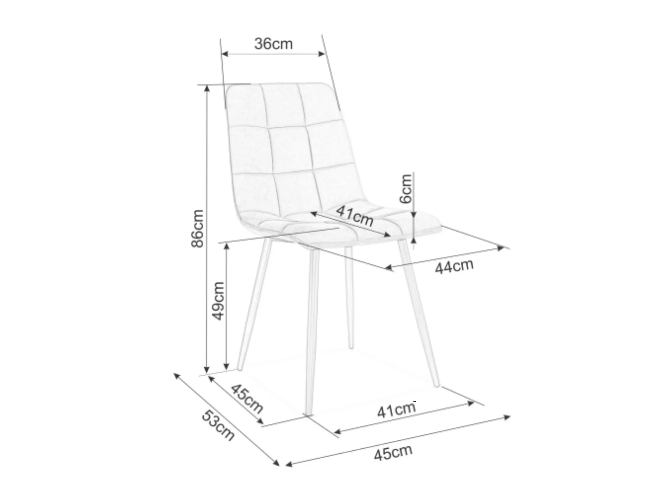Chair Detroit 882 (Grey)