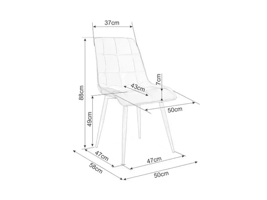 Chair Detroit 883 (Light beige)