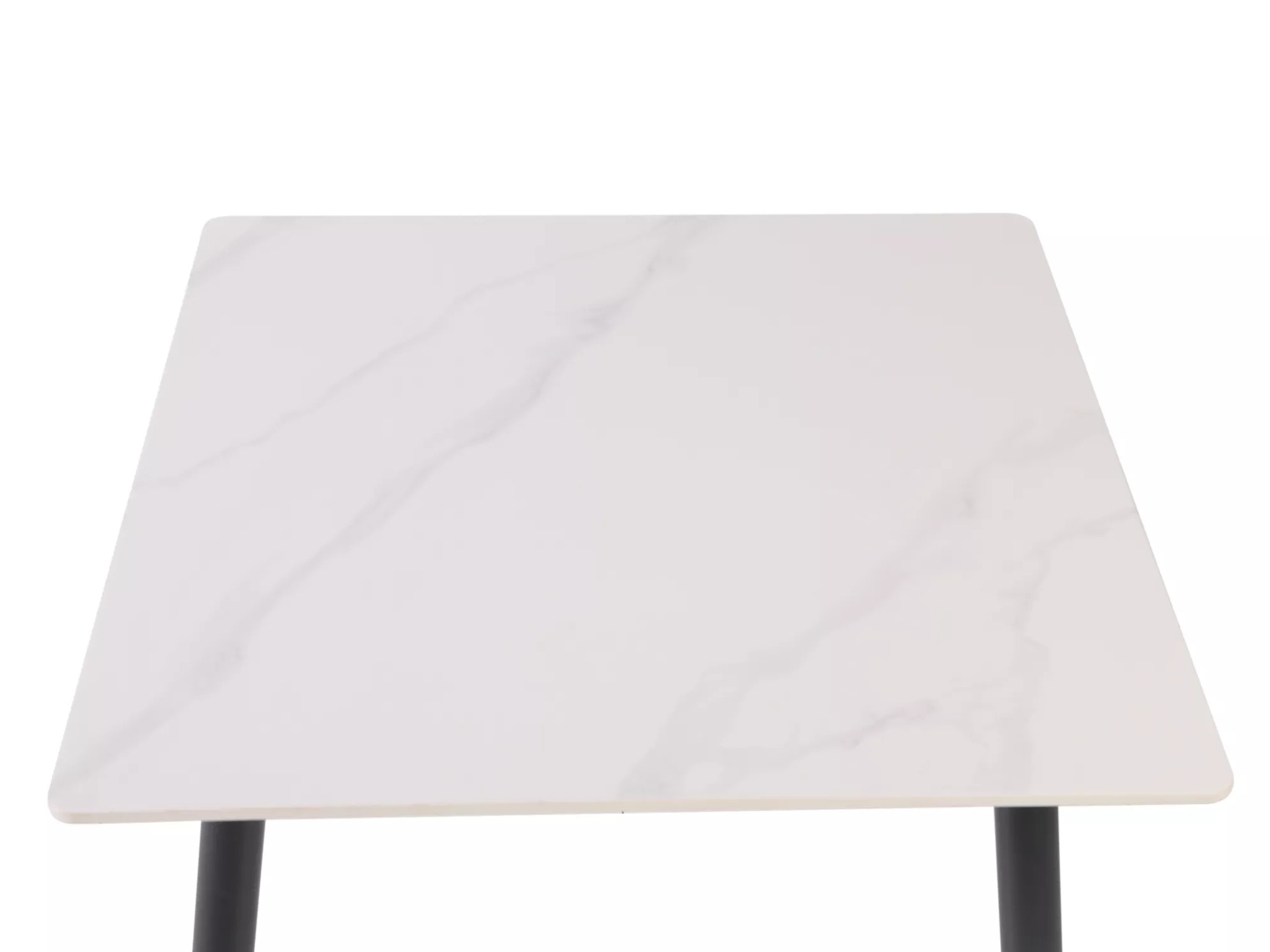 Table Detroit 876 (White marble + Black)