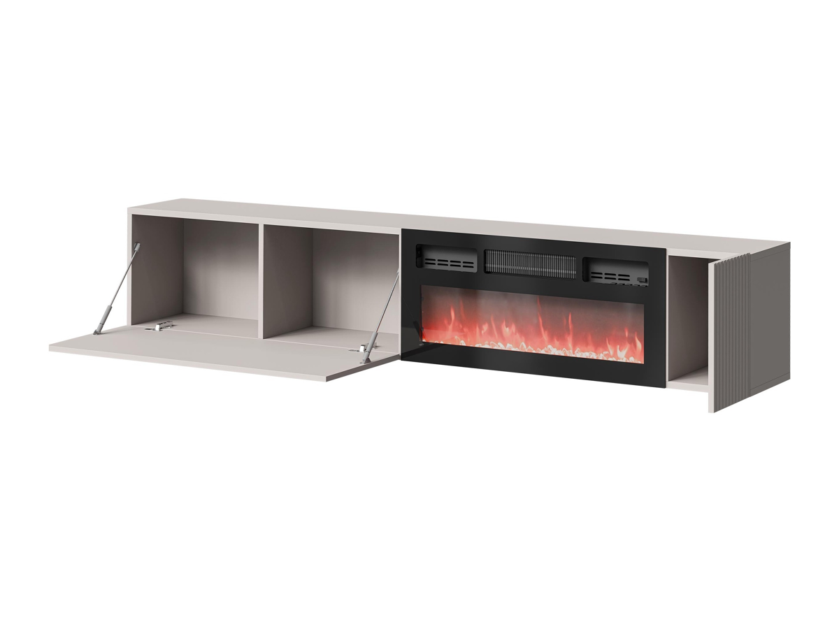 TV stand Calveru 110 (Wotan Oak + Black)