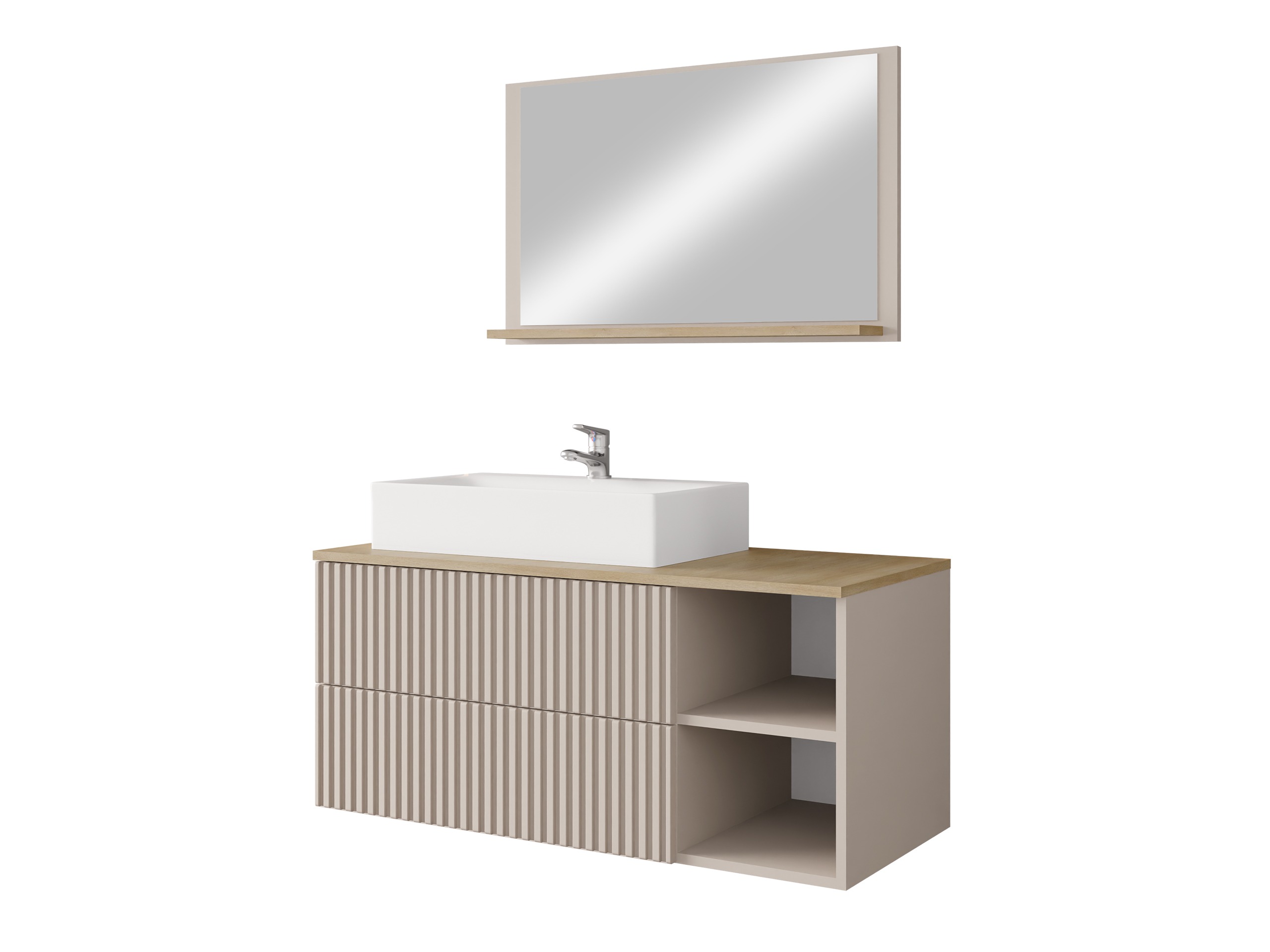 Bathroom set Nauta (Cashmere + Oak)