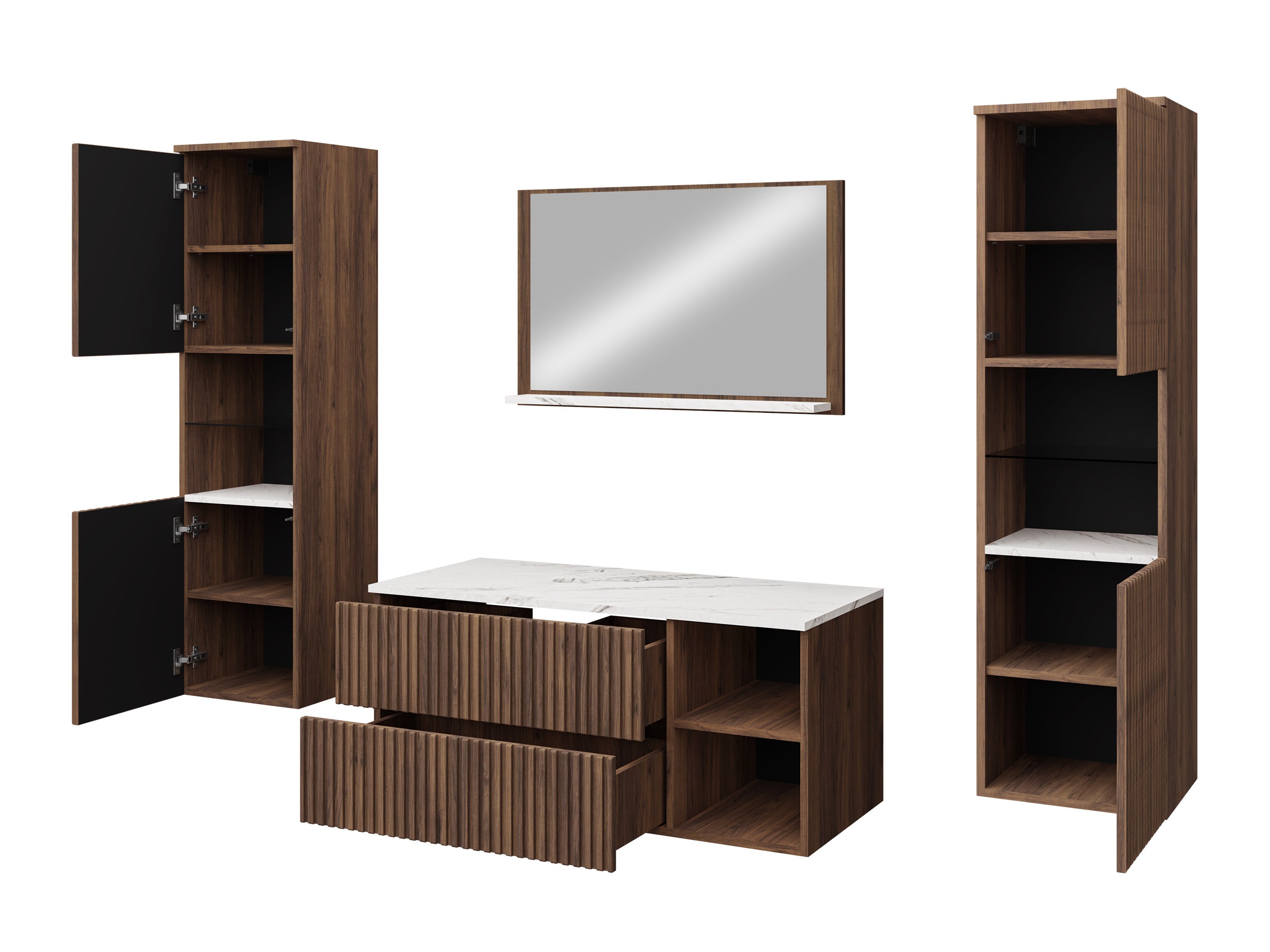 Bathroom set Nauta II (Cashmere + Oak)