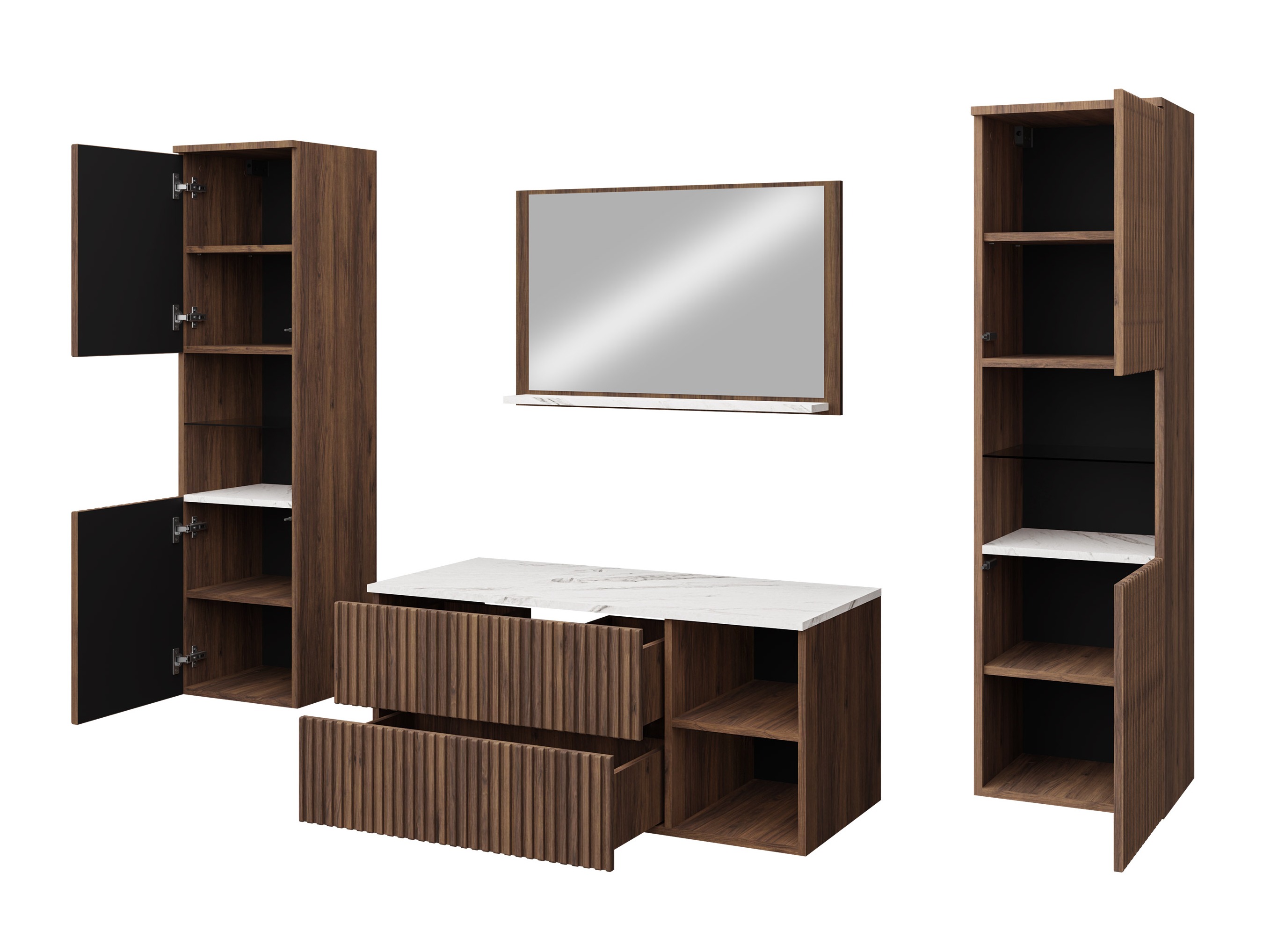 Bathroom set Nauta II (Cashmere + Oak)