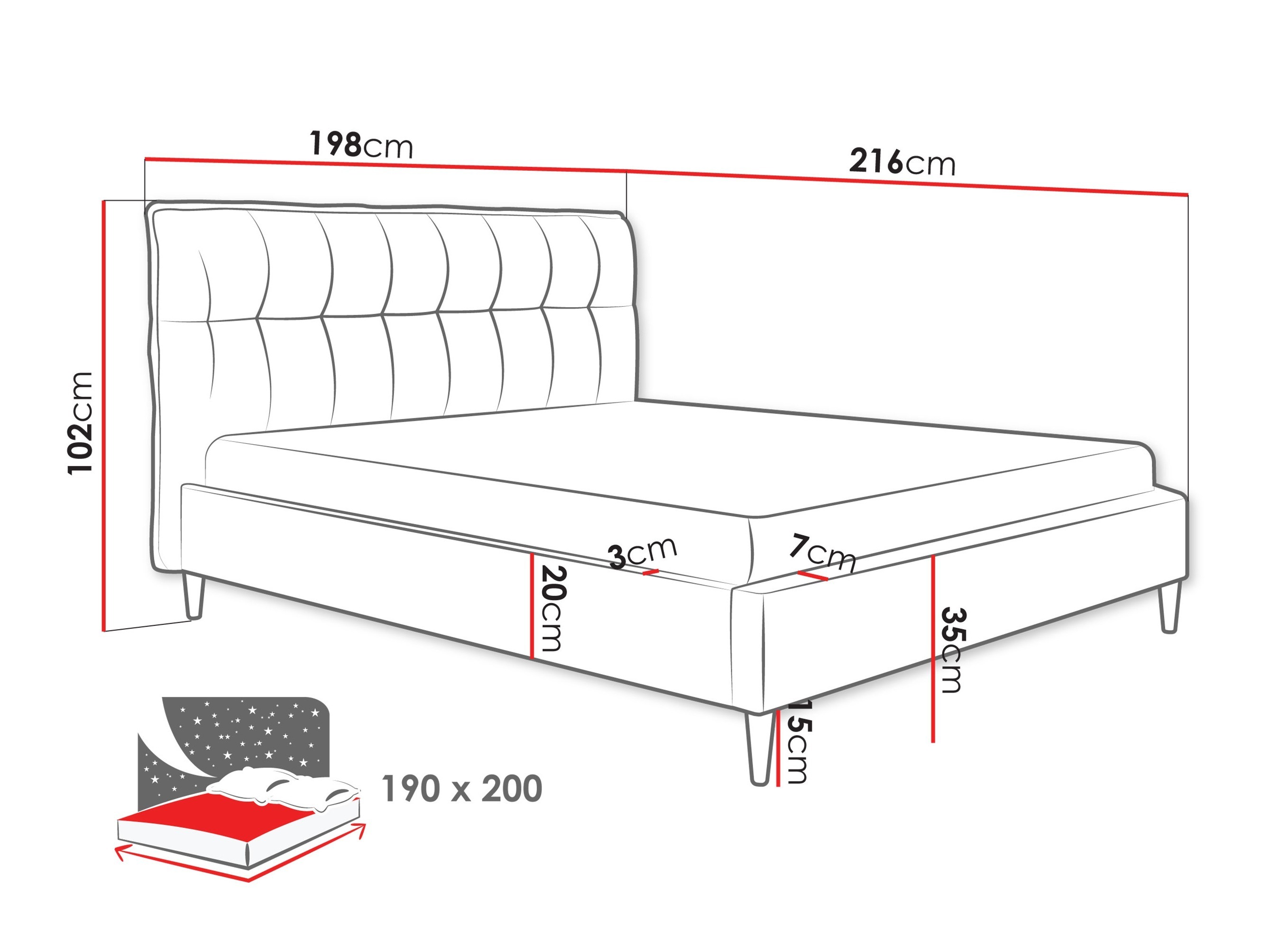 Bed Comfivo Mundor